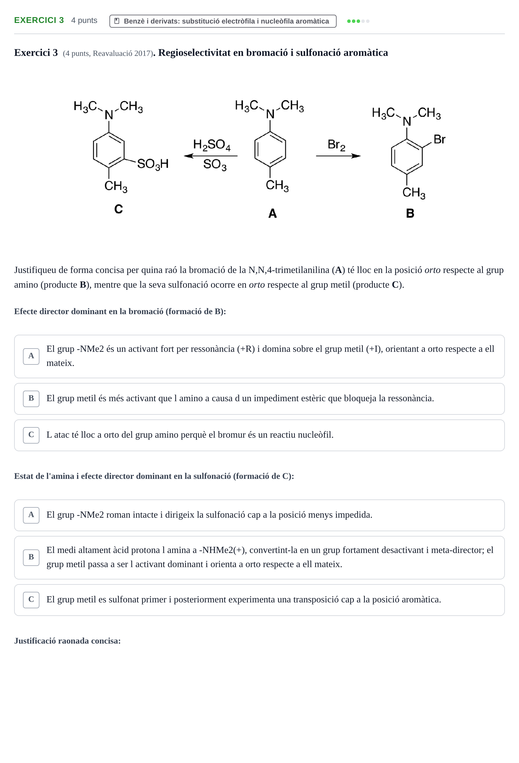 Enunciado: Exercici 3 · Química Orgánica II UB 2015