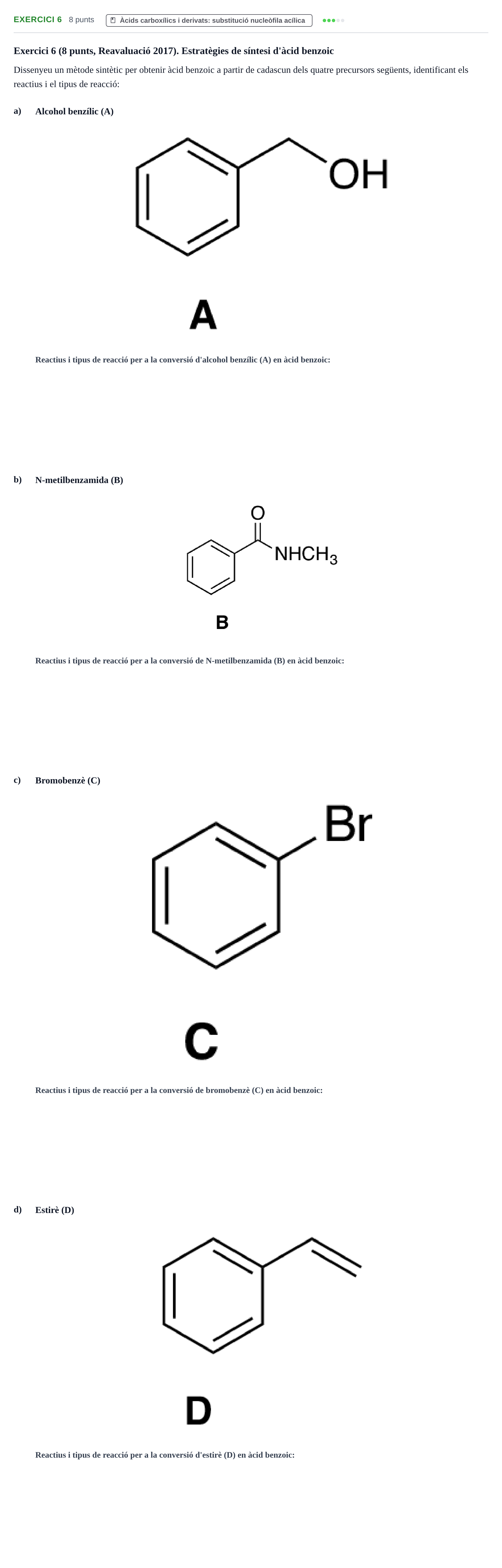 Enunciado: Exercici 6 · Química Orgánica II UB 2015