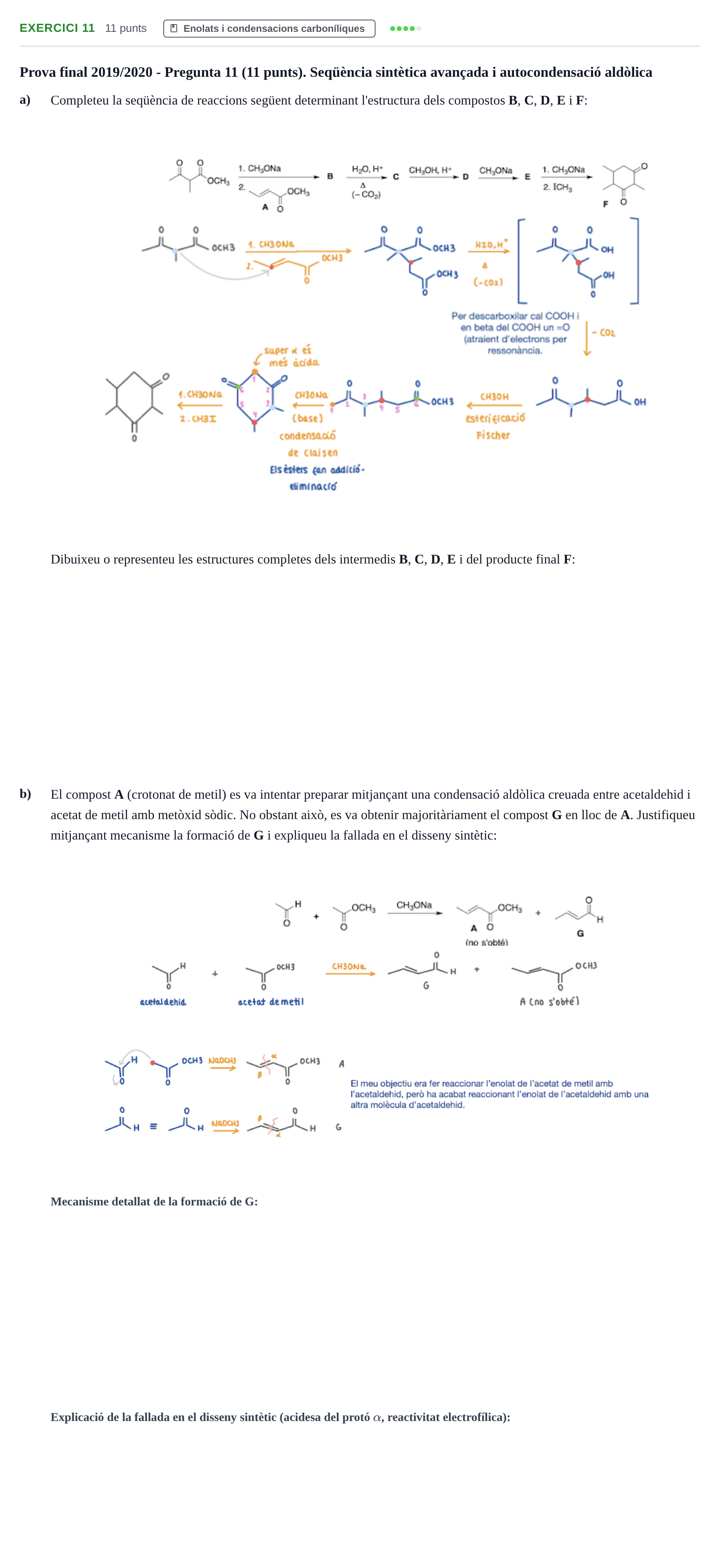 Enunciado: Problema 11 · Química Orgánica II UB 2018