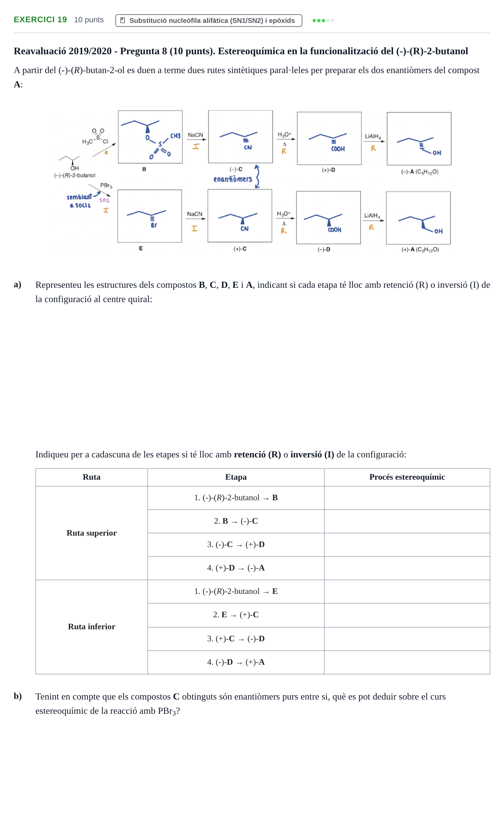 Enunciado: Problema 19 · Química Orgánica II UB 2018