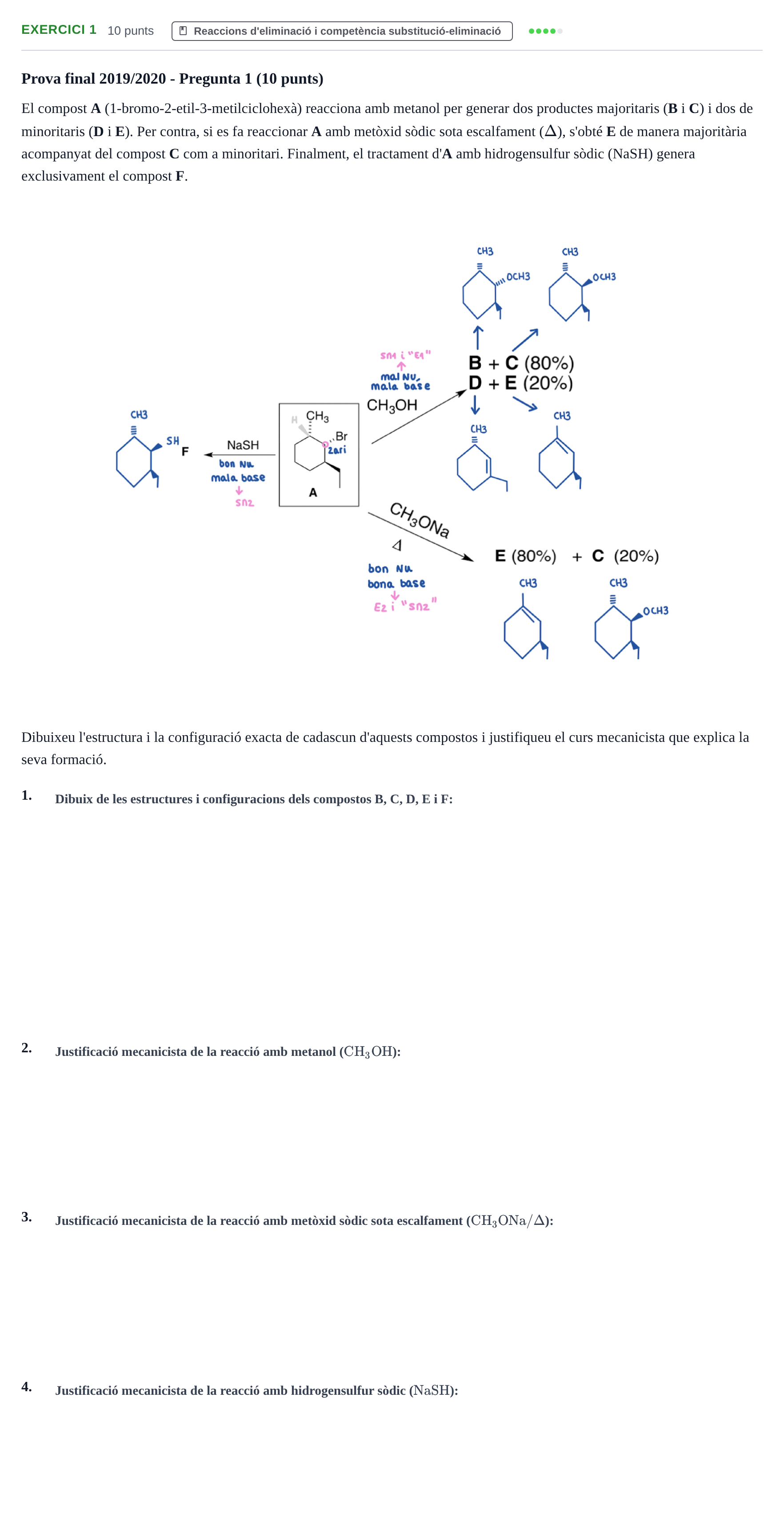 Enunciado: Problema 1 · Química Orgánica II UB 2018