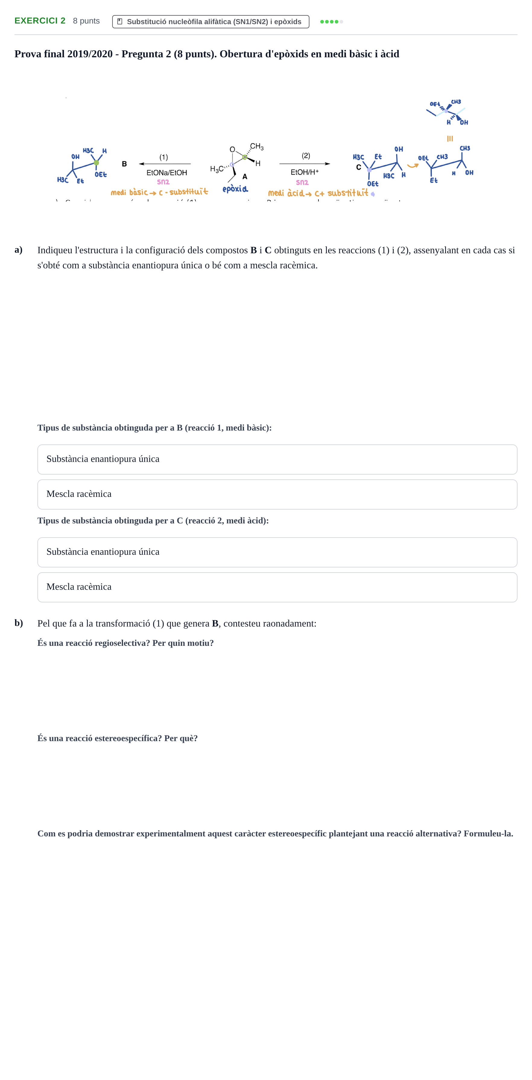 Enunciado: Problema 2 · Química Orgánica II UB 2018