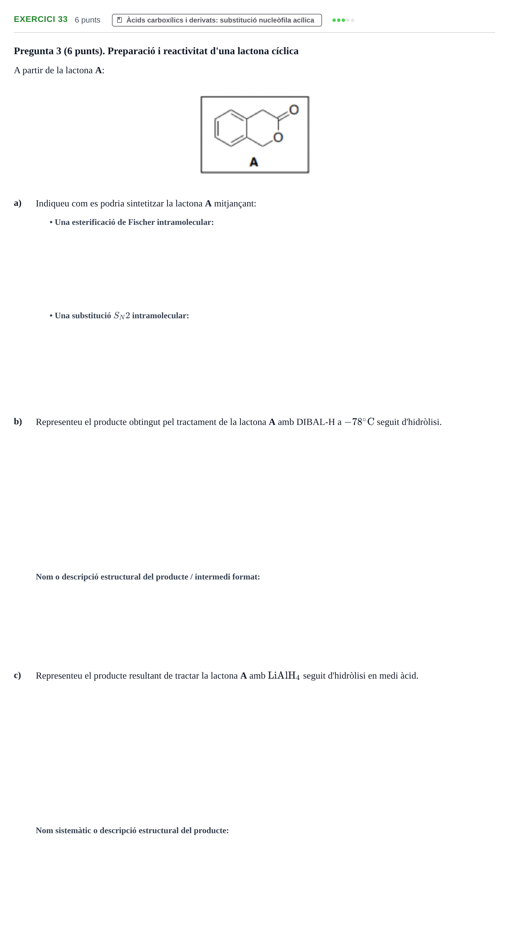 Enunciado: Problema 33 · Química Orgánica II UB 2018