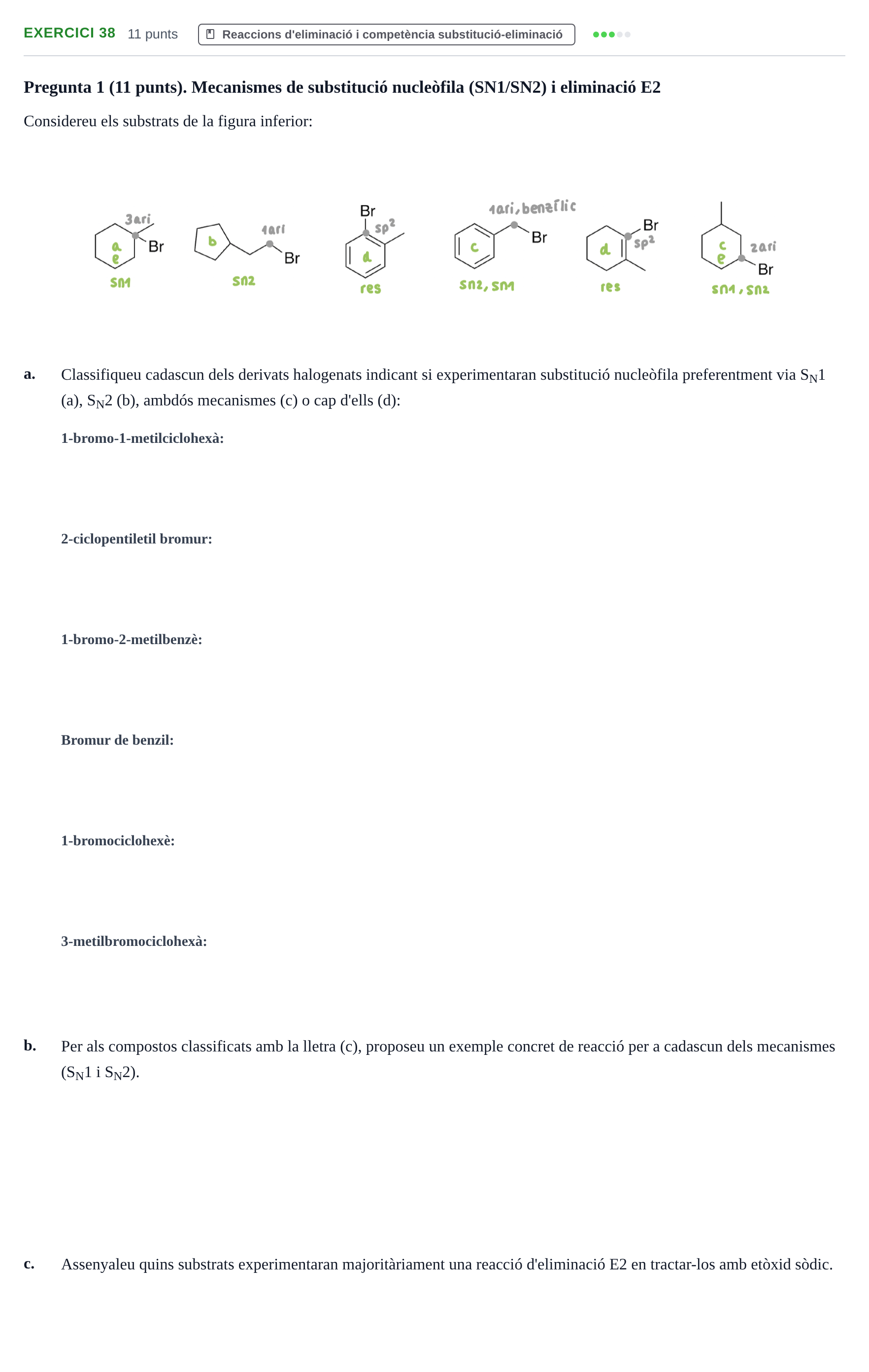 Enunciado: Problema 38 · Química Orgánica II UB 2018