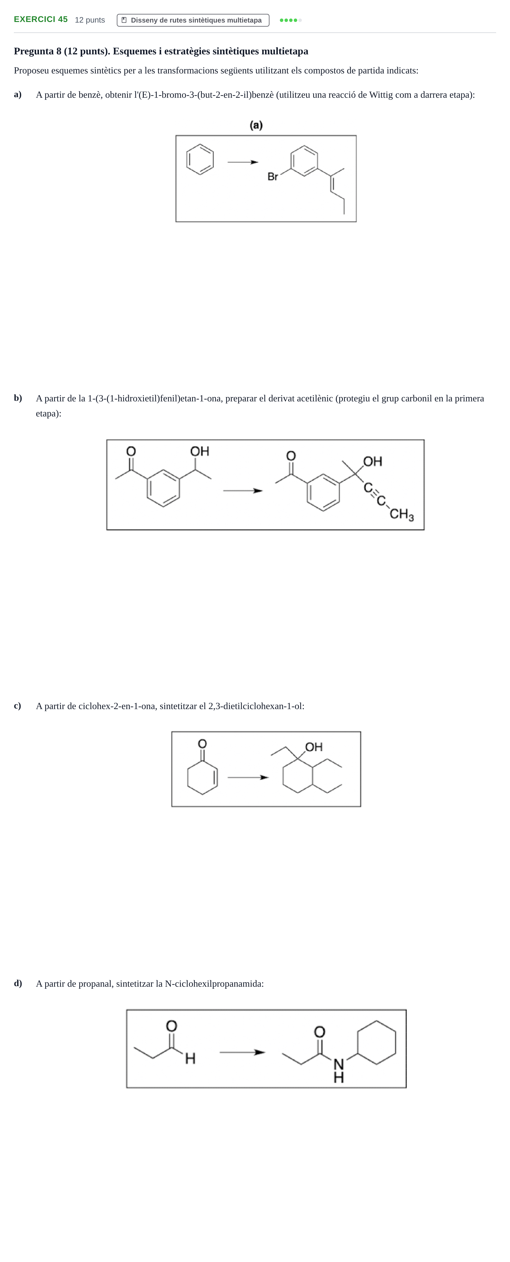 Enunciado: Problema 45 · Química Orgánica II UB 2018