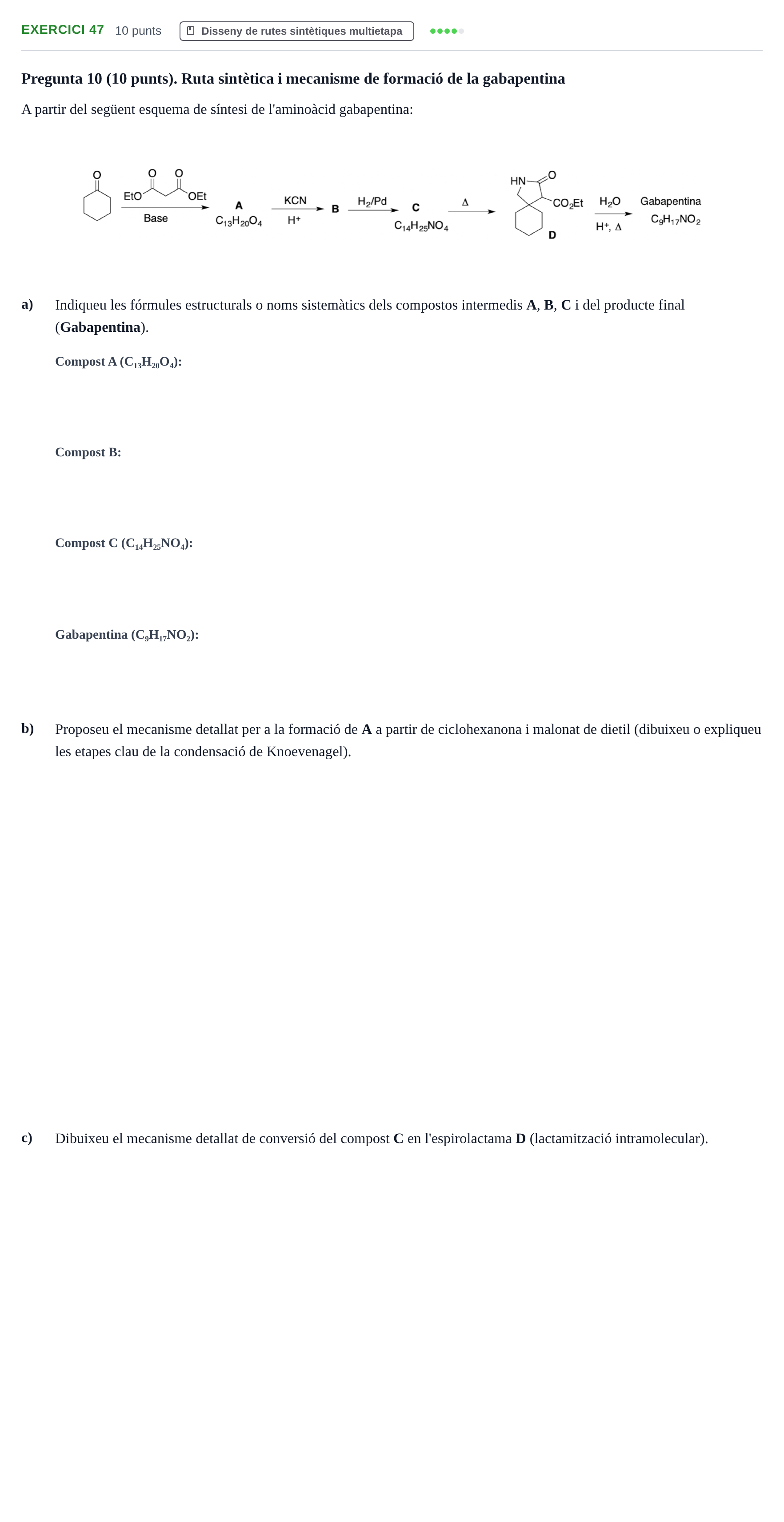 Enunciado: Problema 47 · Química Orgánica II UB 2018
