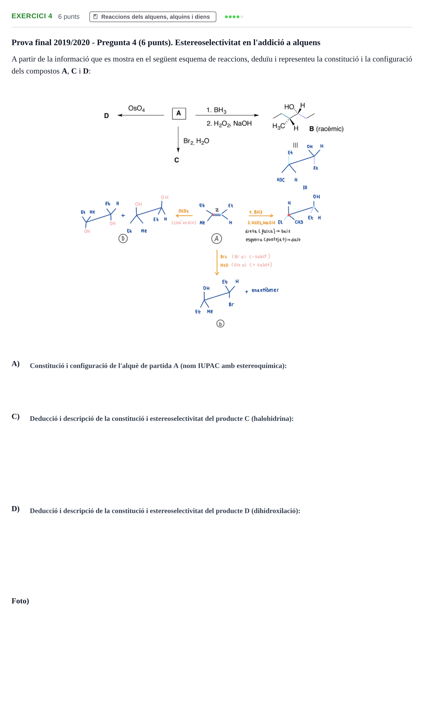 Enunciado: Problema 4 · Química Orgánica II UB 2018