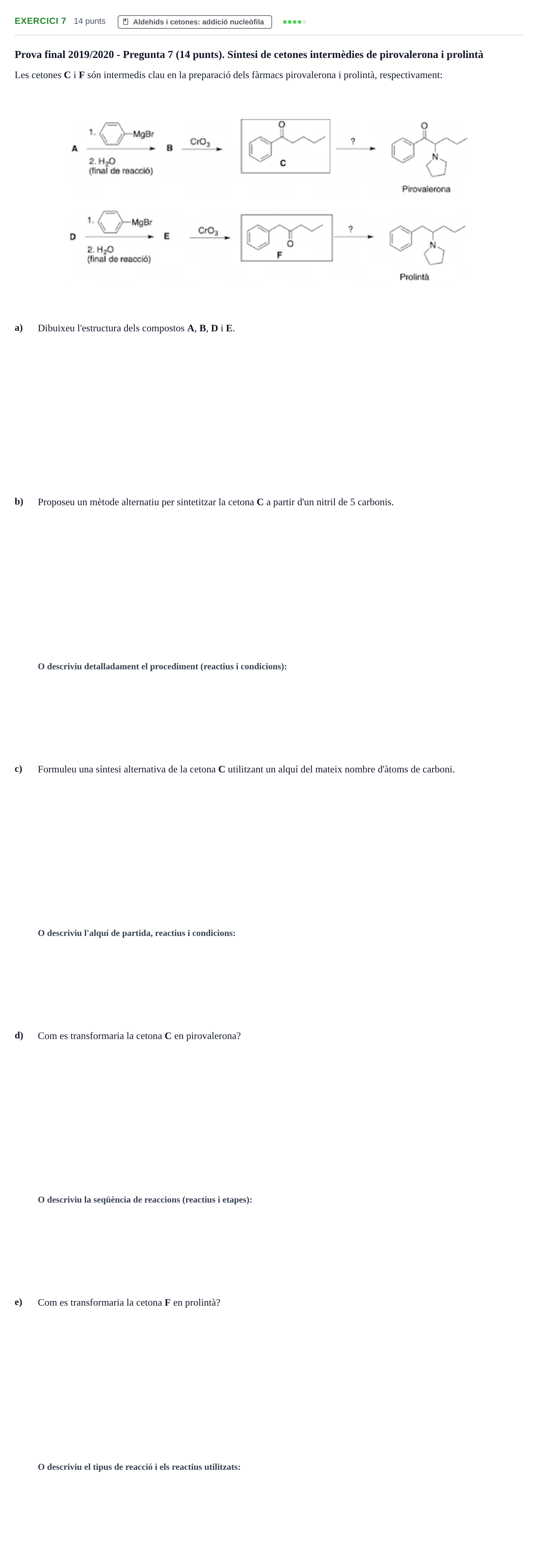 Enunciado: Problema 7 · Química Orgánica II UB 2018