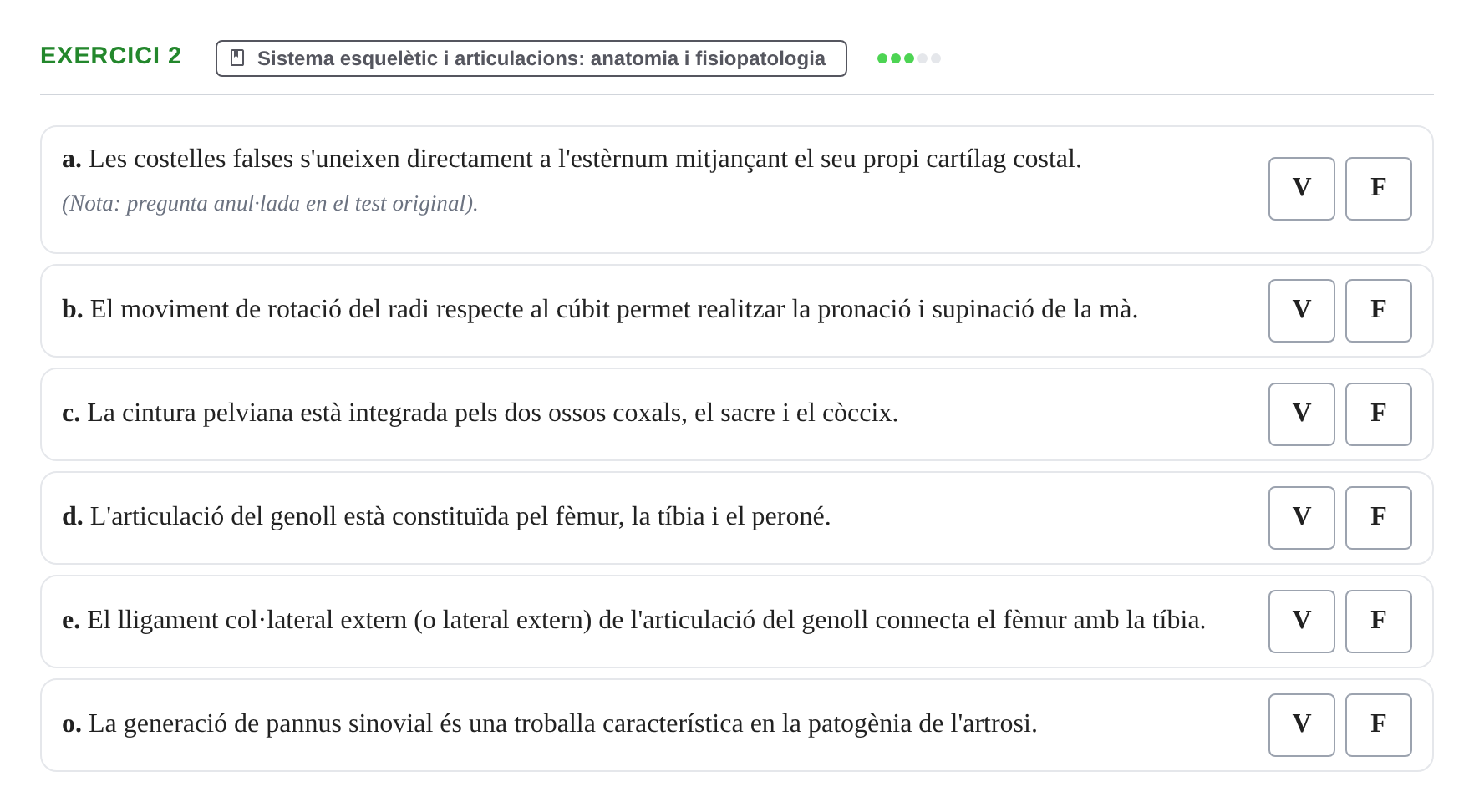Enunciado: Ejercicio 2 - Sistema esquelètic i articulacions · Fisiología y Fisiopatología I UB 2017