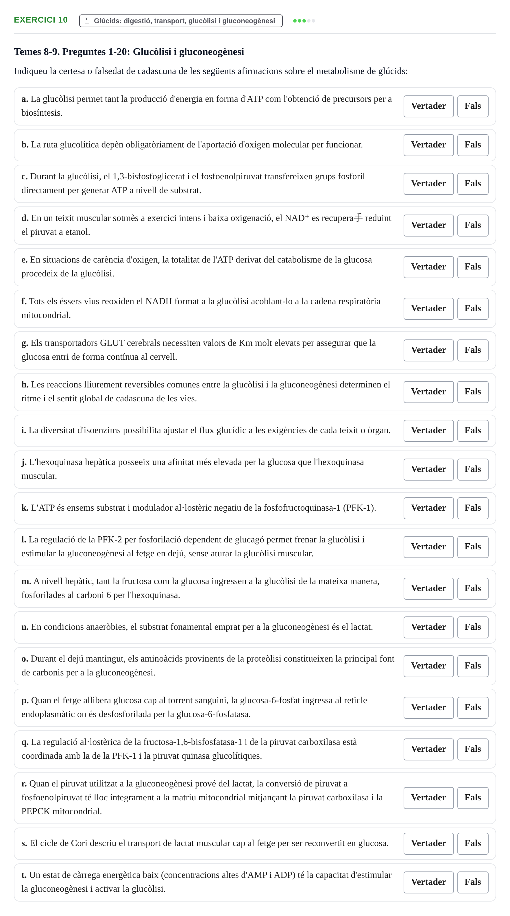 Enunciado: Problema 10 · Bioquímica UB Banc de preguntes d'examen de Bioquímica (Part 1)