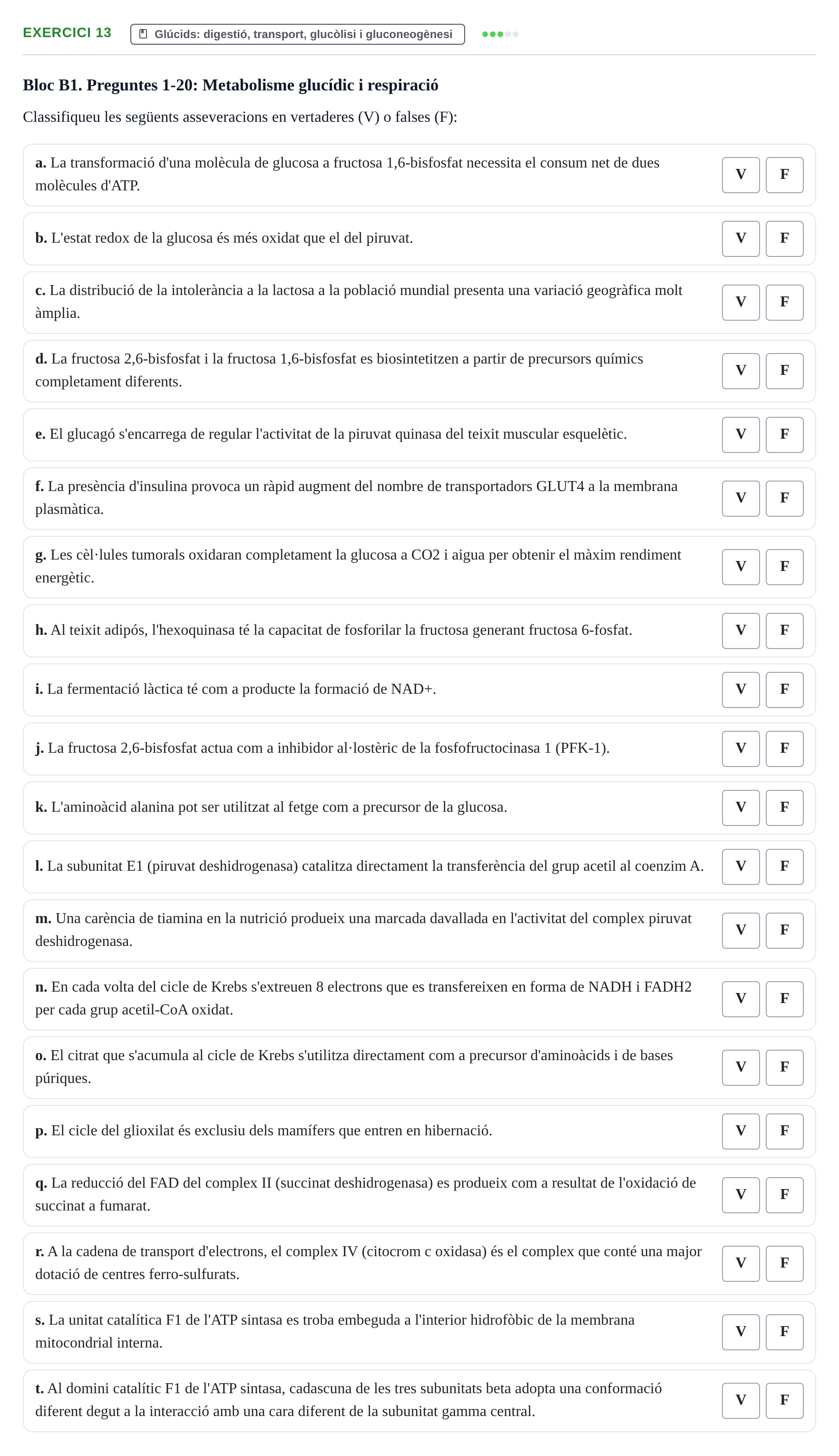 Enunciado: Problema 13 · Bioquímica UB Banc de preguntes d'examen de Bioquímica (Part 1)