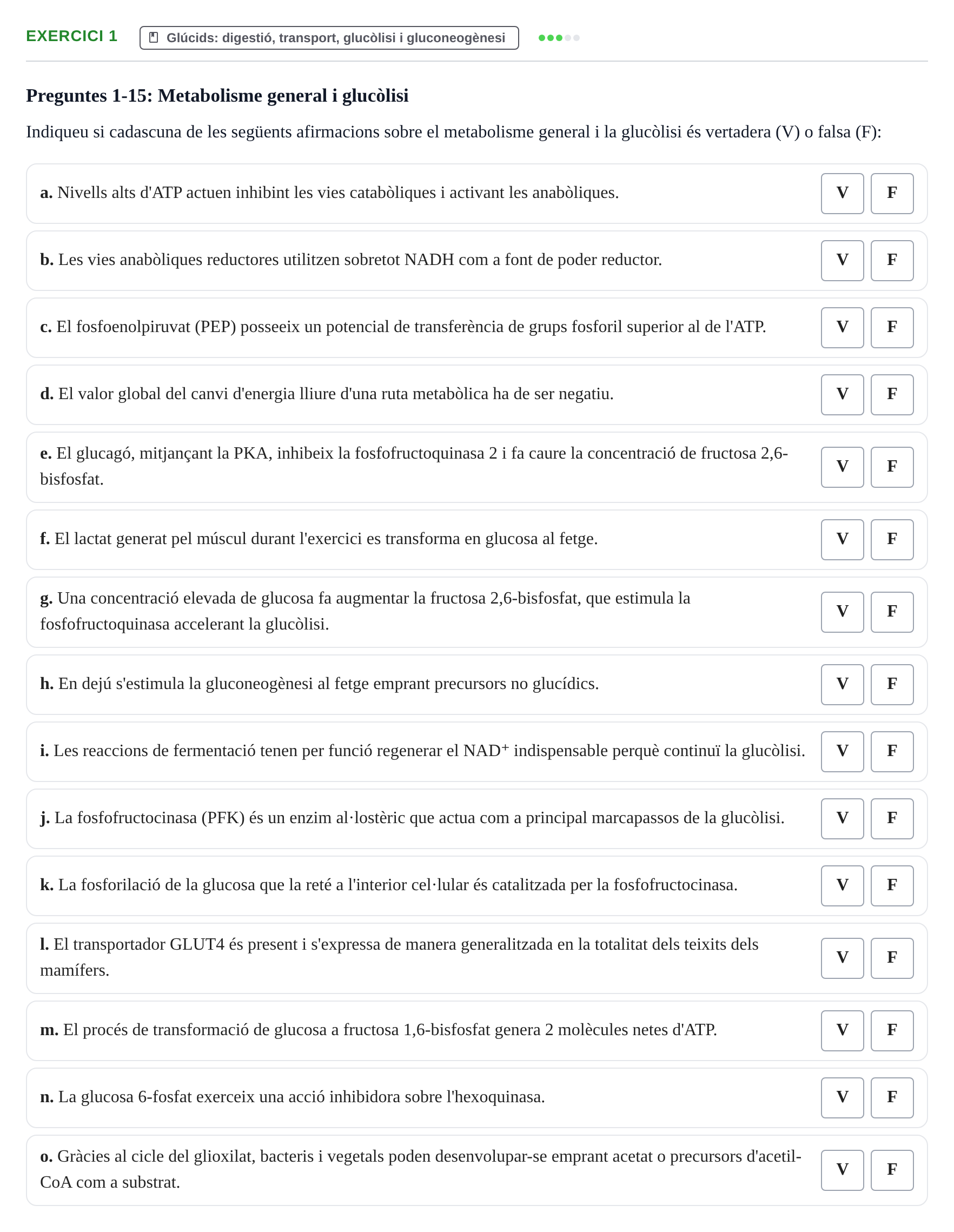 Enunciado: Problema 1 · Bioquímica UB Banc de preguntes d'examen de Bioquímica (Part 1)