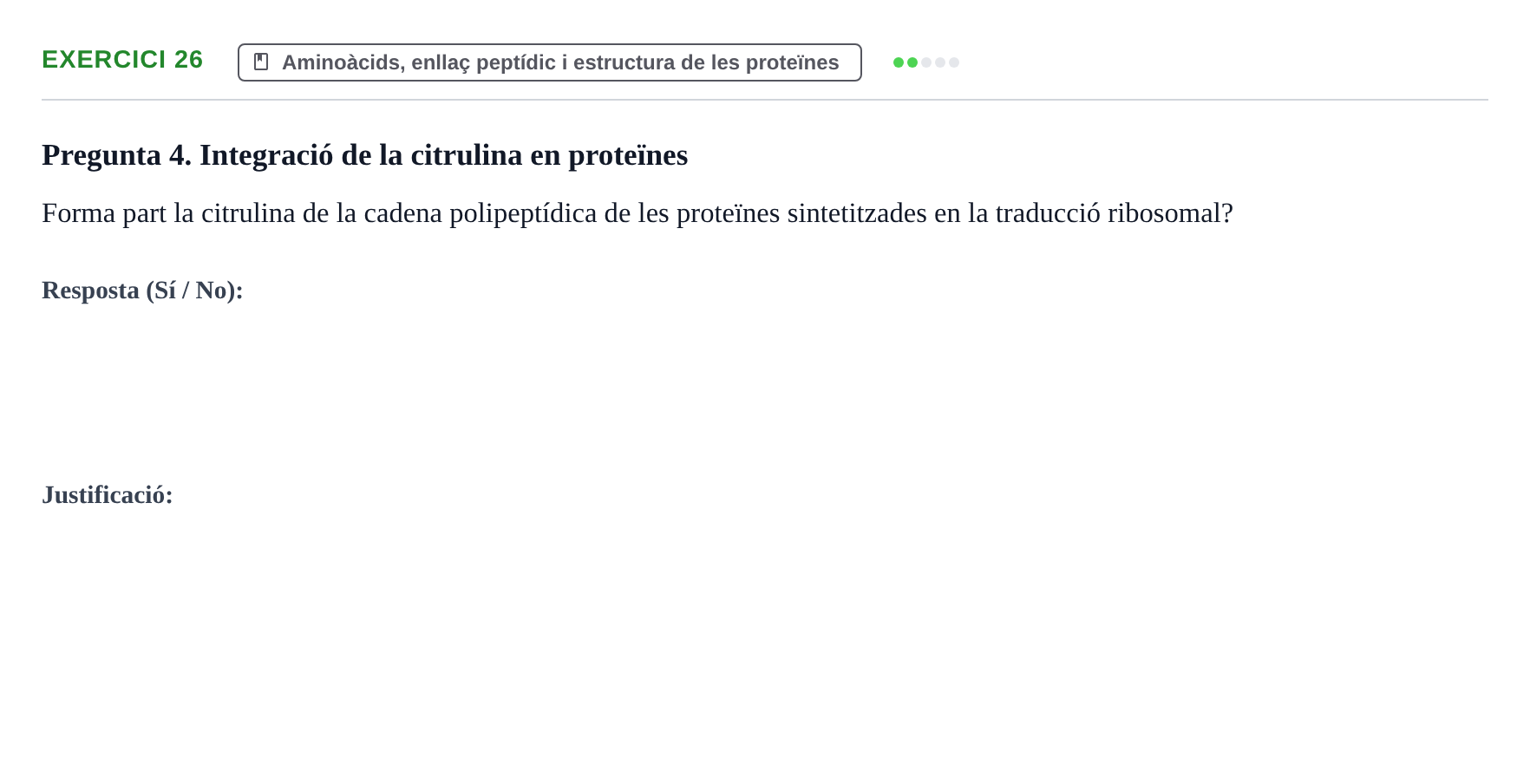 Enunciado: Problema 26 · Bioquímica UB Banc de preguntes d'examen de Bioquímica (Part 1)