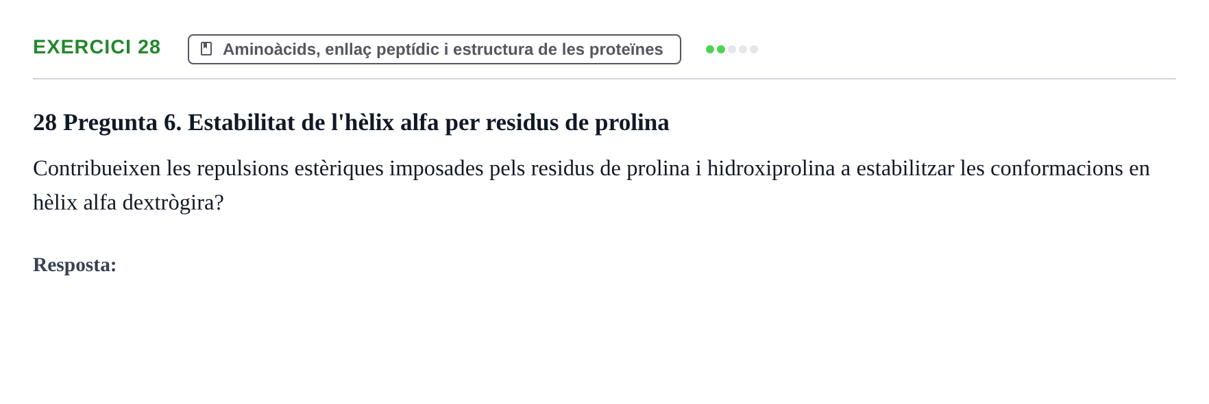 Enunciado: Problema 28 · Bioquímica UB Banc de preguntes d'examen de Bioquímica (Part 1)