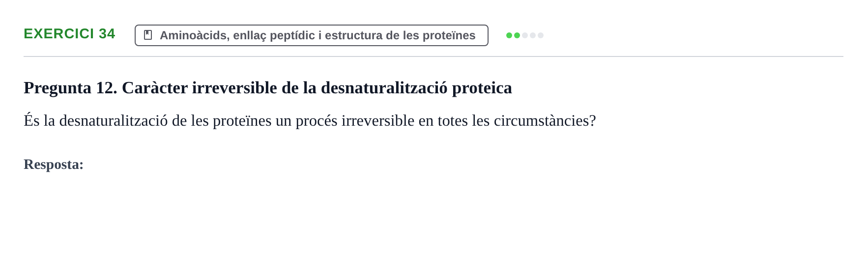Enunciado: Problema 34 · Bioquímica UB Banc de preguntes d'examen de Bioquímica (Part 1)