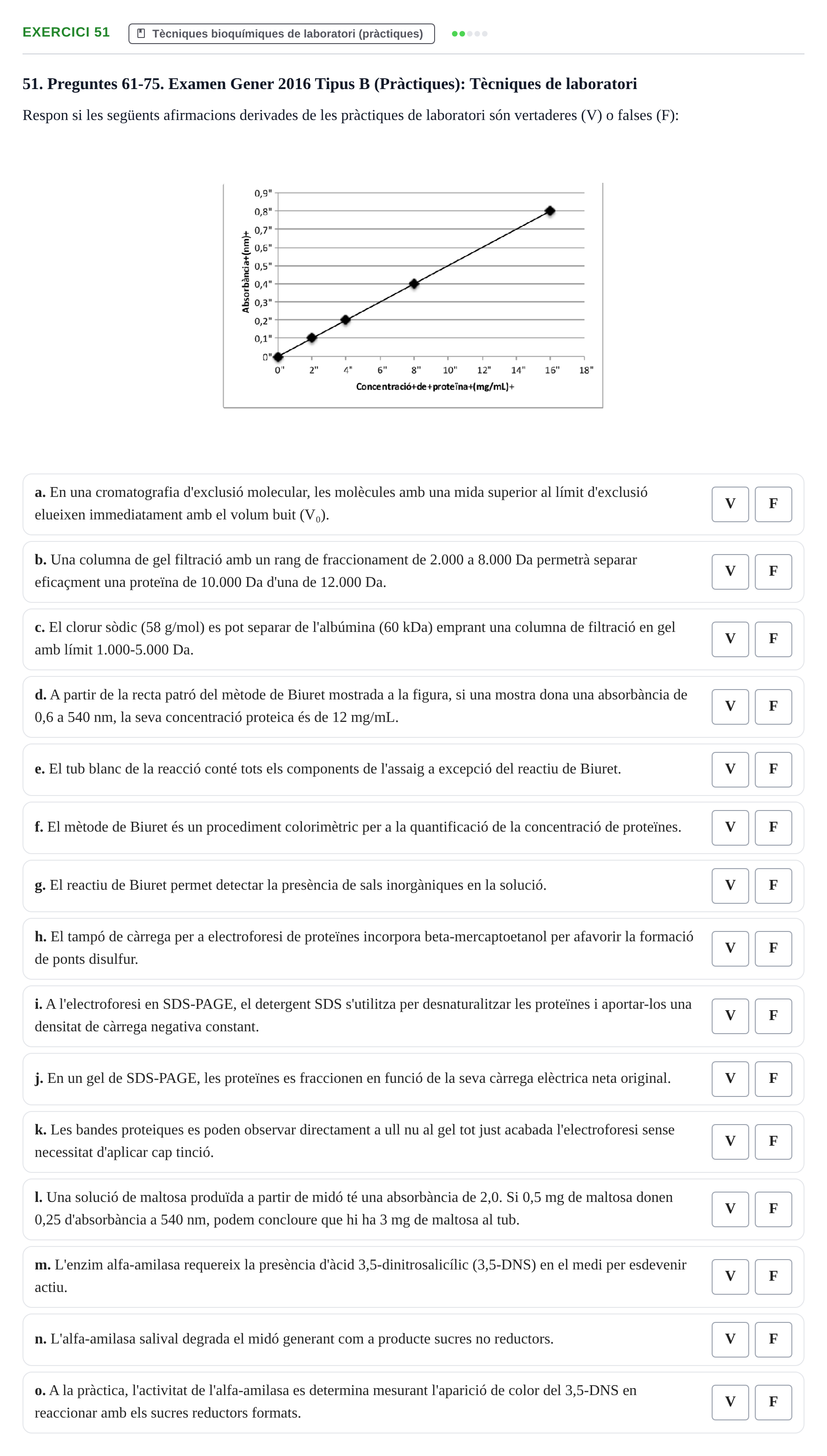 Enunciado: Problema 51 · Bioquímica UB Banc de preguntes d'examen de Bioquímica (Part 1)