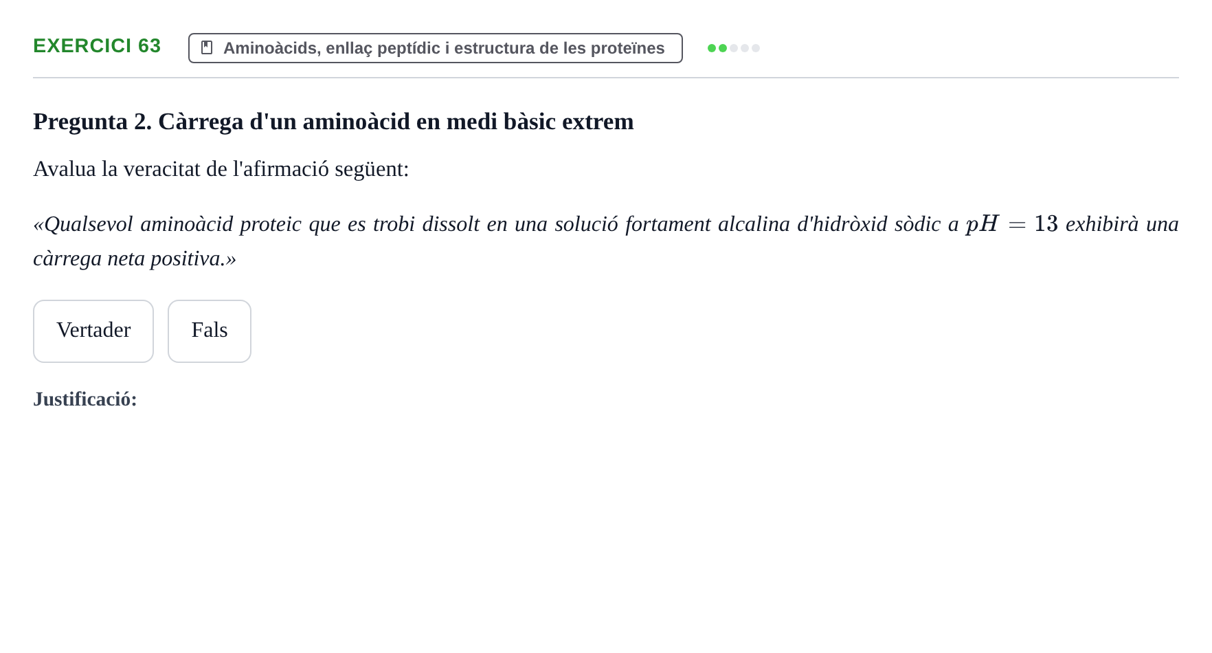 Enunciado: Problema 63 · Bioquímica UB Banc de preguntes d'examen de Bioquímica (Part 1)