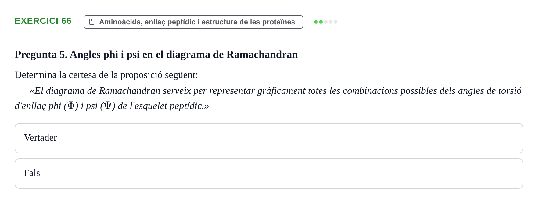 Enunciado: Problema 66 · Bioquímica UB Banc de preguntes d'examen de Bioquímica (Part 1)