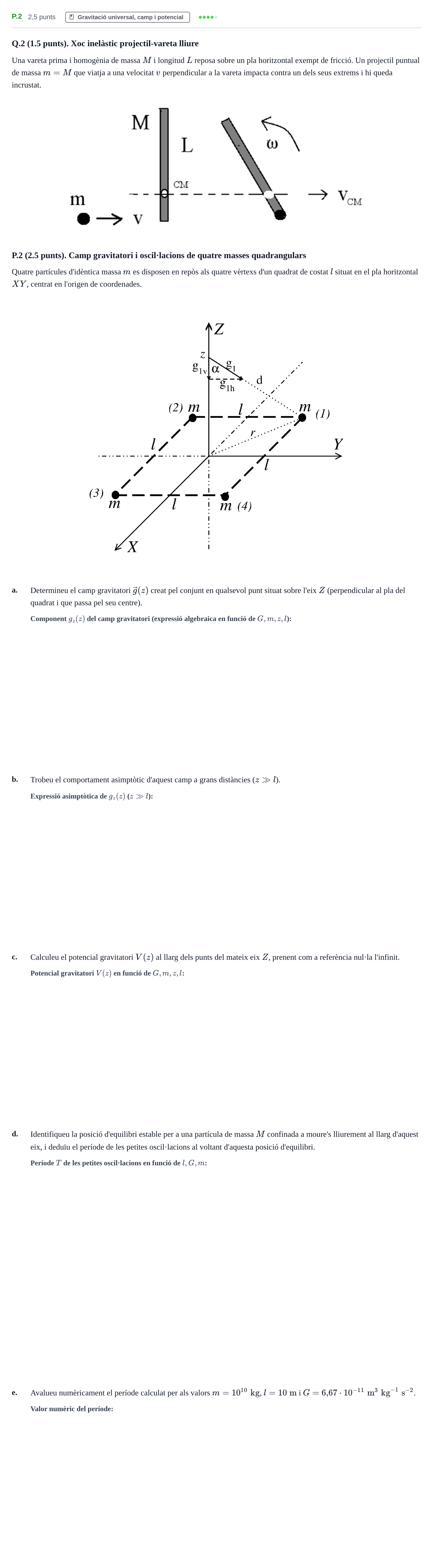 Enunciado: Ejercicio P.2 · Fundamentos de Mecánica UB 2015