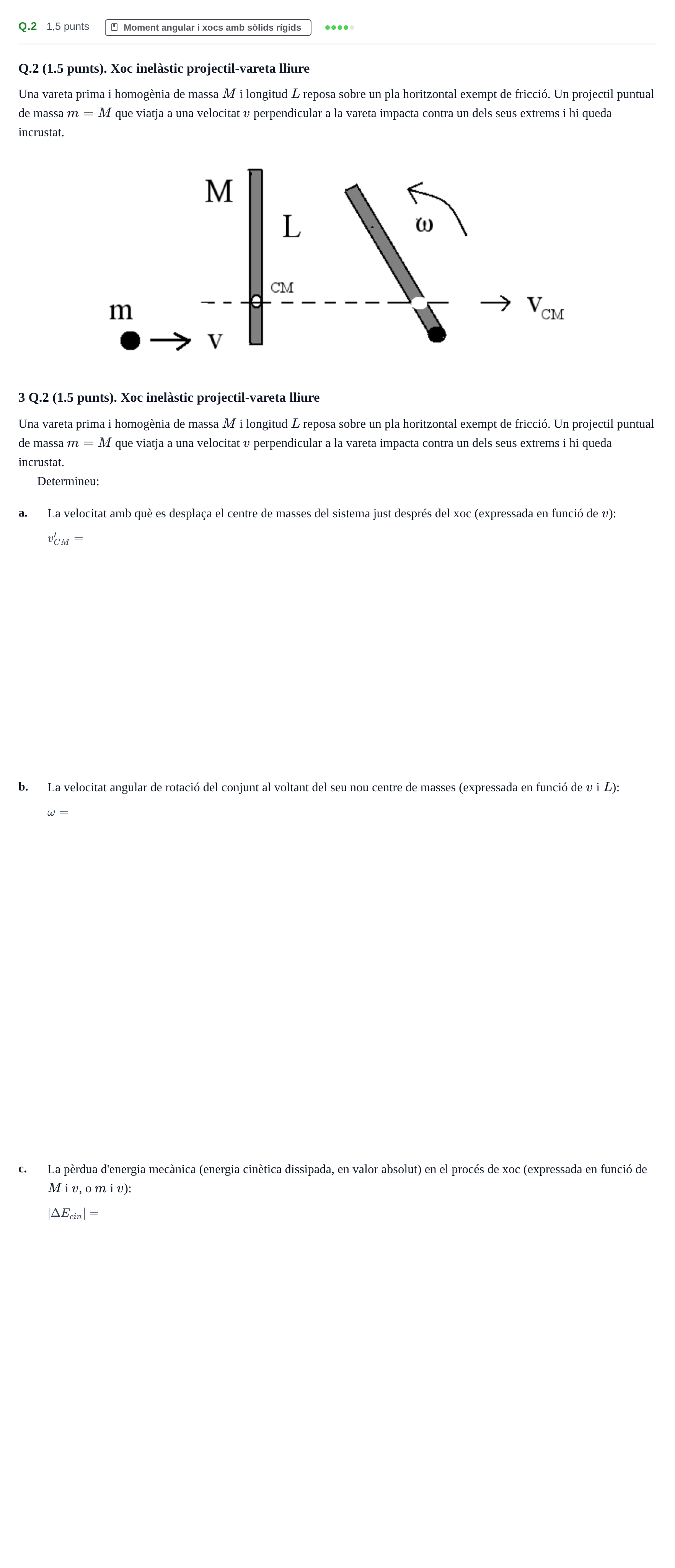 Enunciado: Ejercicio Q.2 · Fundamentos de Mecánica UB 2015