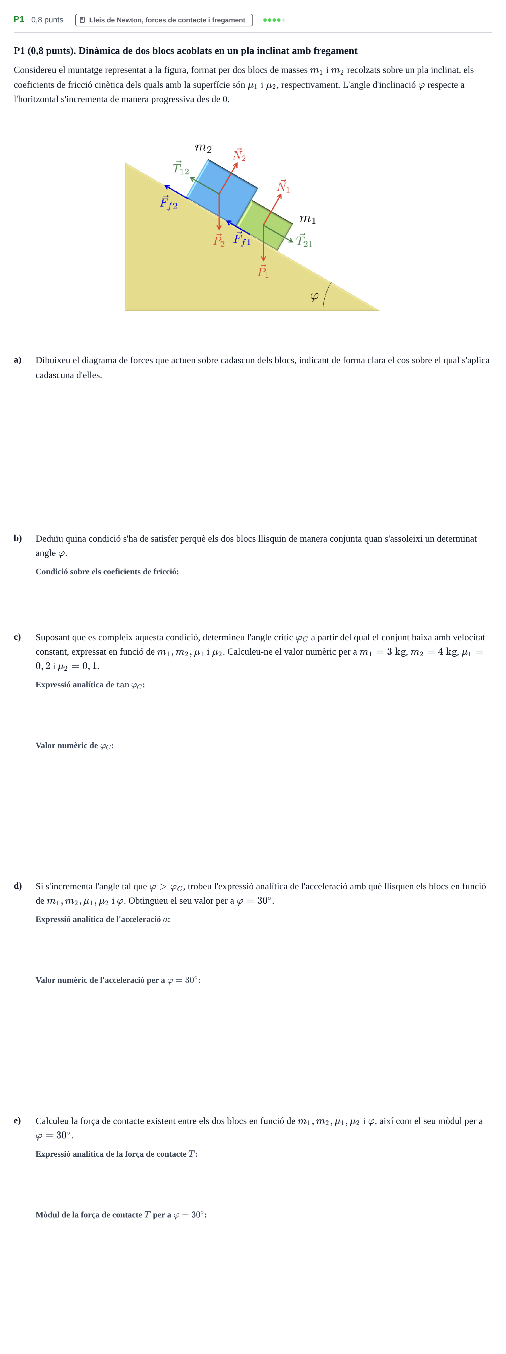 Enunciado: Ejercicio P1 · Fundamentos de Mecánica UB 2022
