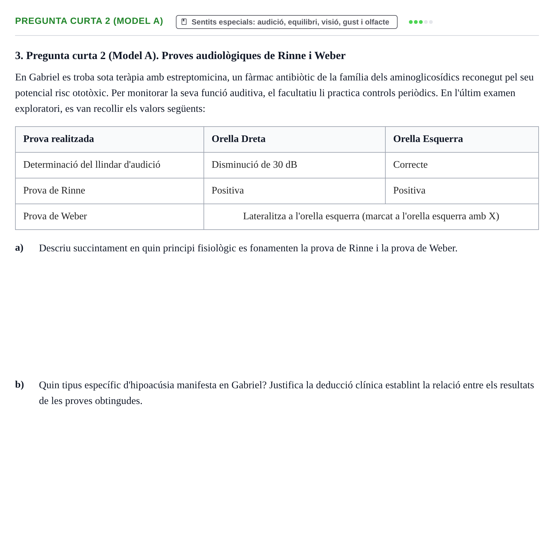 Enunciado: Pregunta curta 2 (Model A) · Fisiología y Fisiopatología I UB 2017