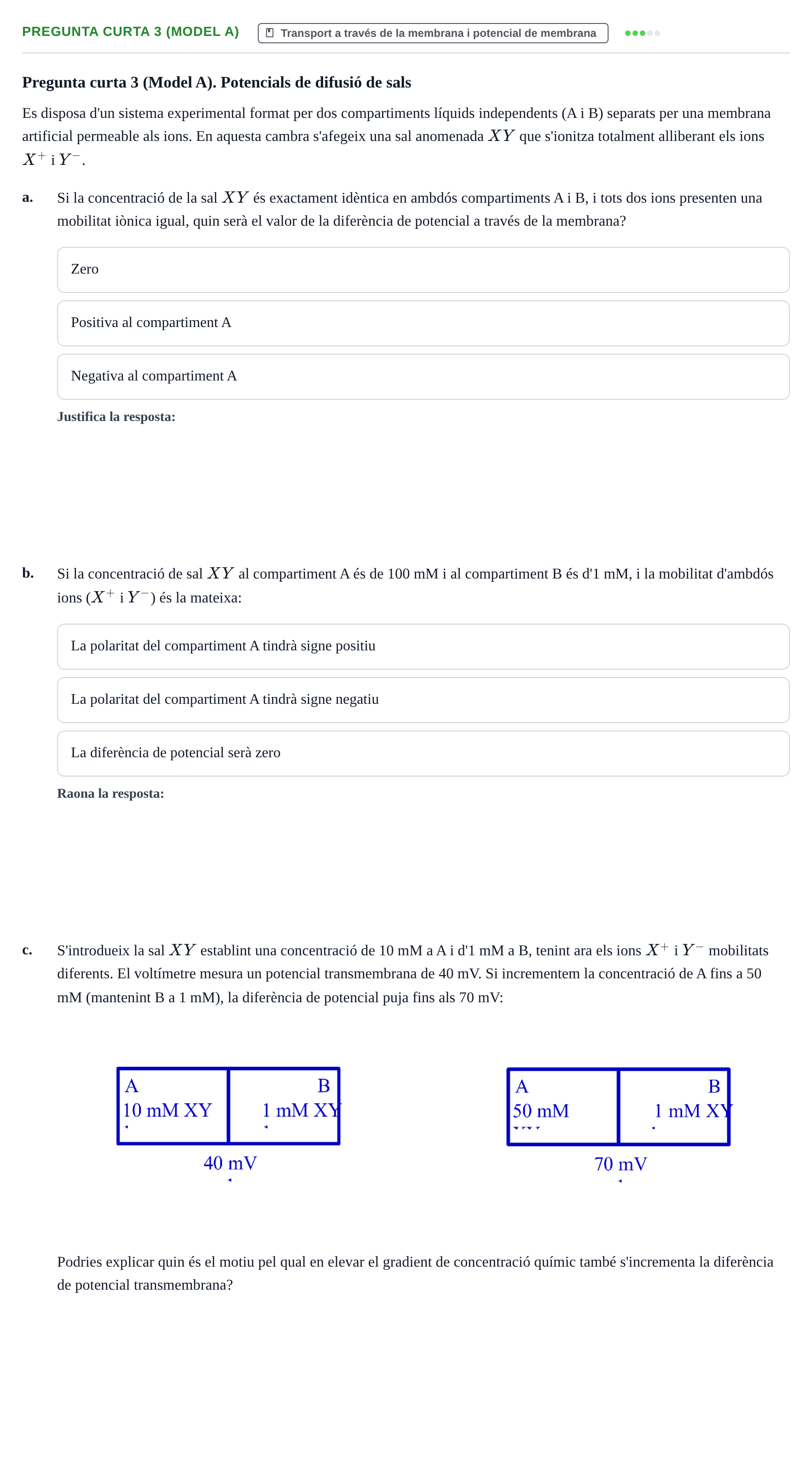 Enunciado: Pregunta curta 3 (Model A) · Fisiología y Fisiopatología I UB 2017
