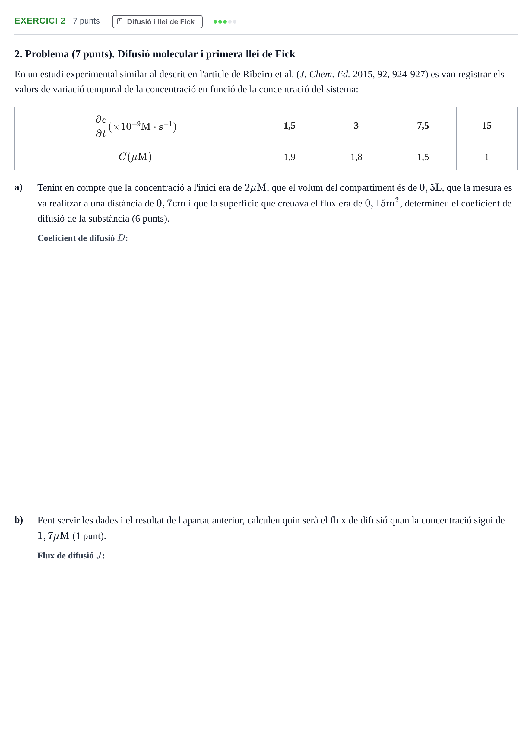 Enunciado: Problema 2 · Fisicoquímica II UB 2017