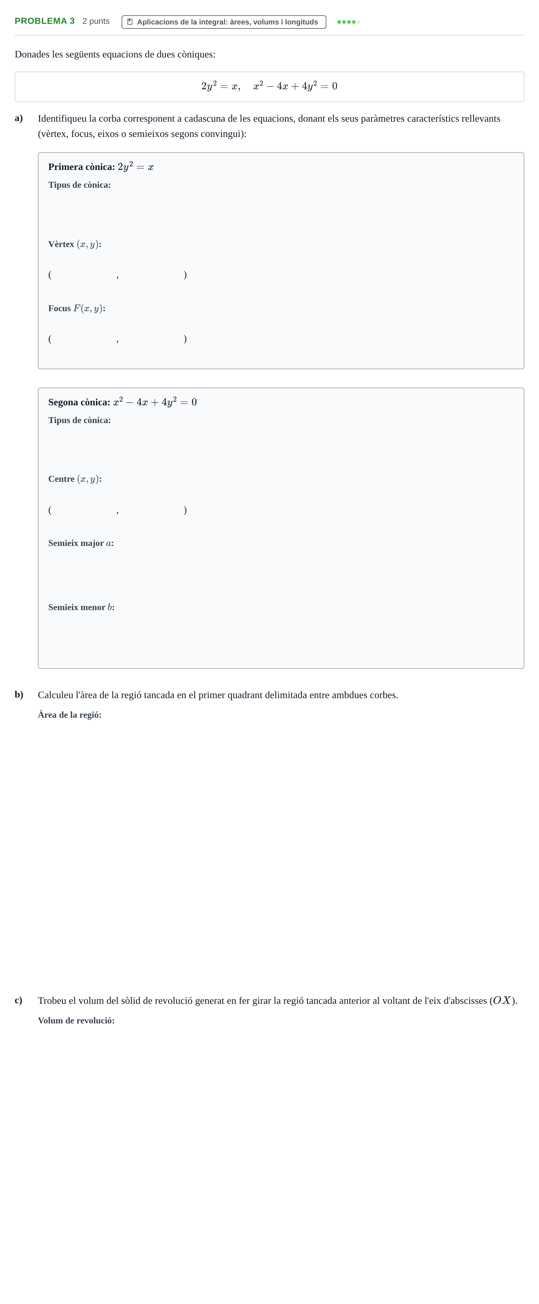 Enunciado: Problema 3 · Calculo de una Variable UB 2014