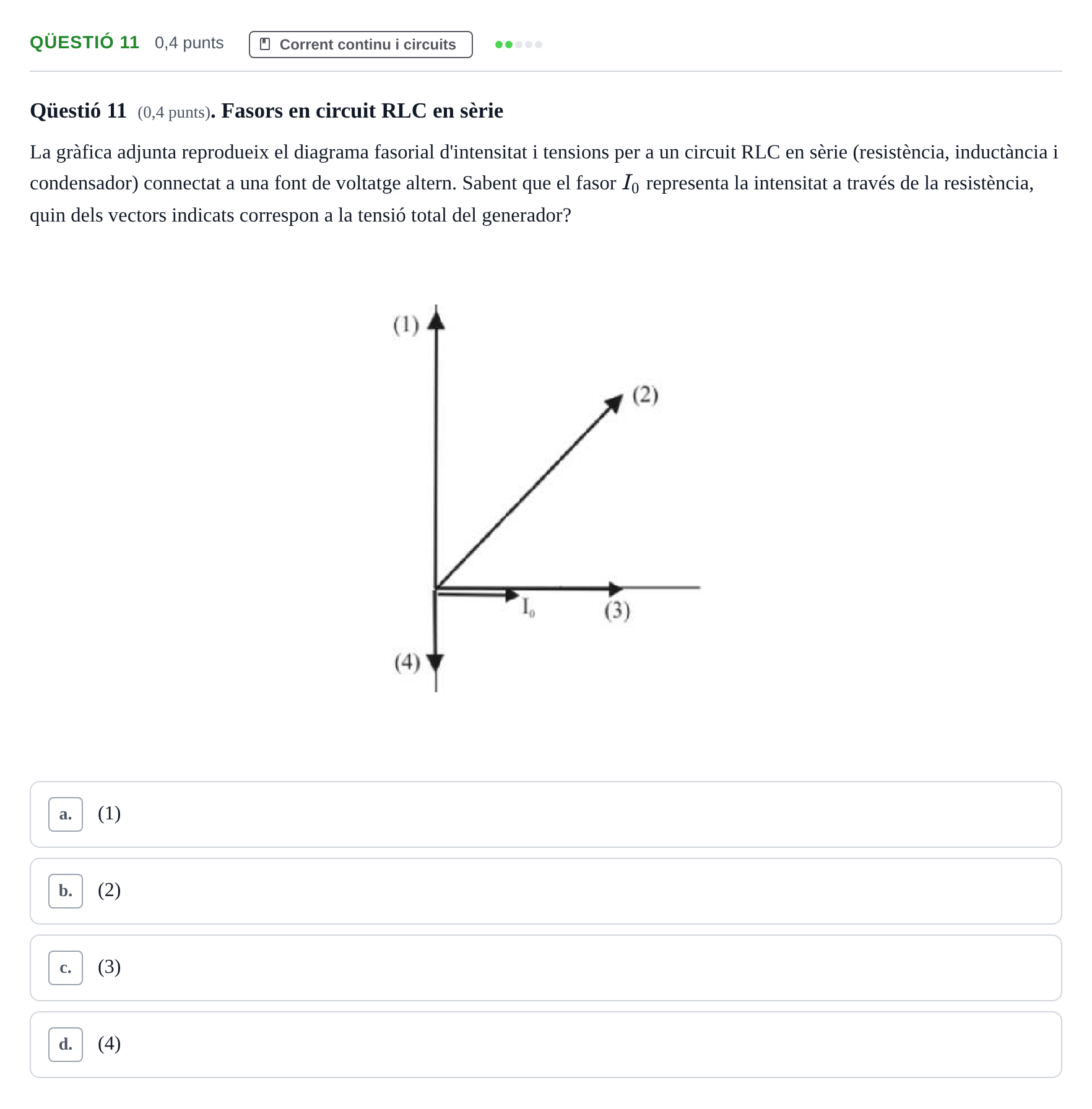 Enunciado: Ejercicio Qüestió 11 · Física UB 2010
