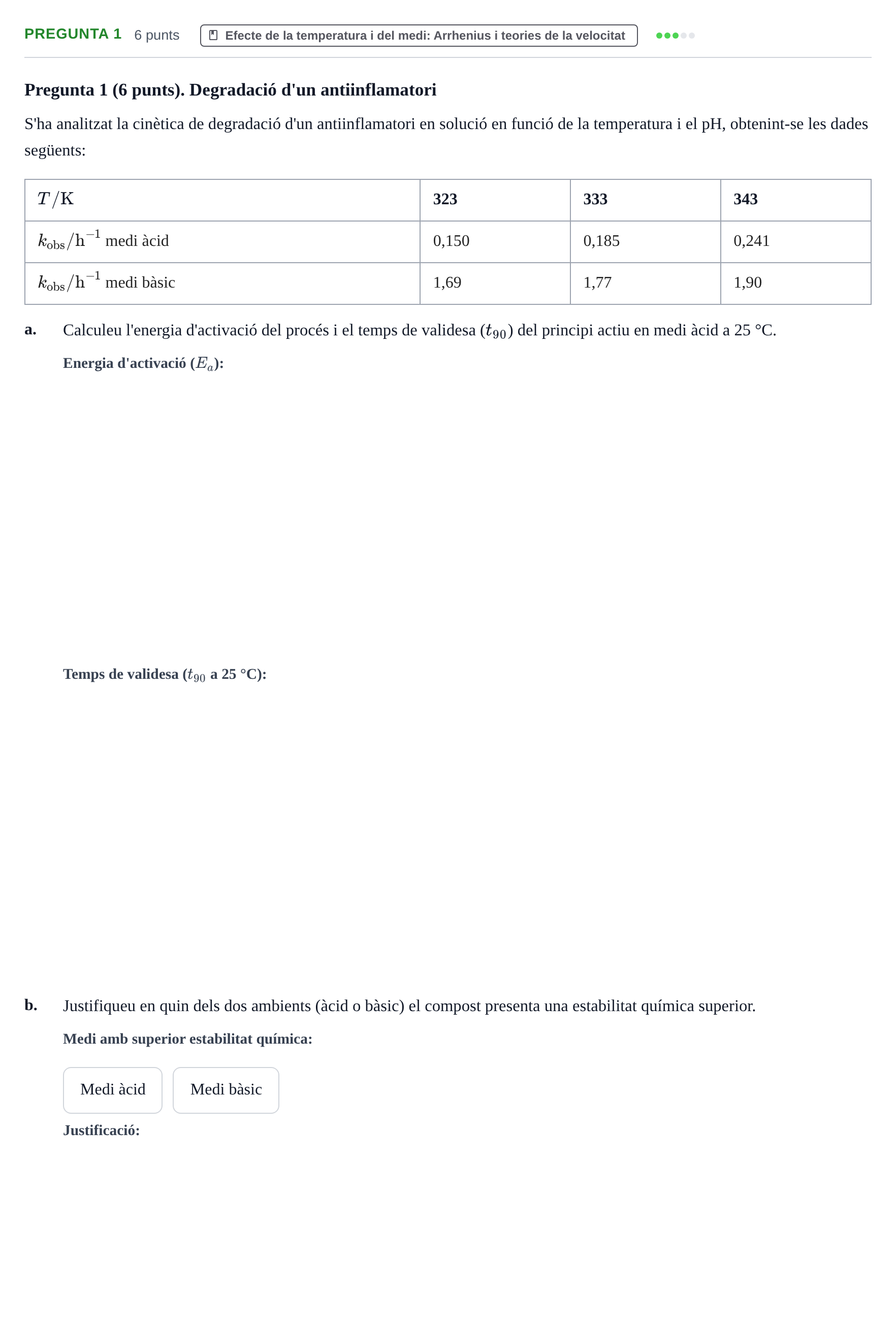 Enunciado: Pregunta 1 · Fisicoquímica II UB 2017