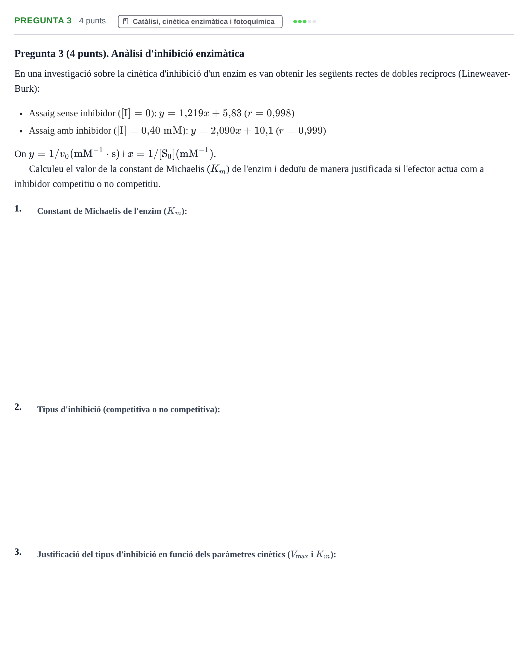 Enunciado: Pregunta 3 · Fisicoquímica II UB 2017