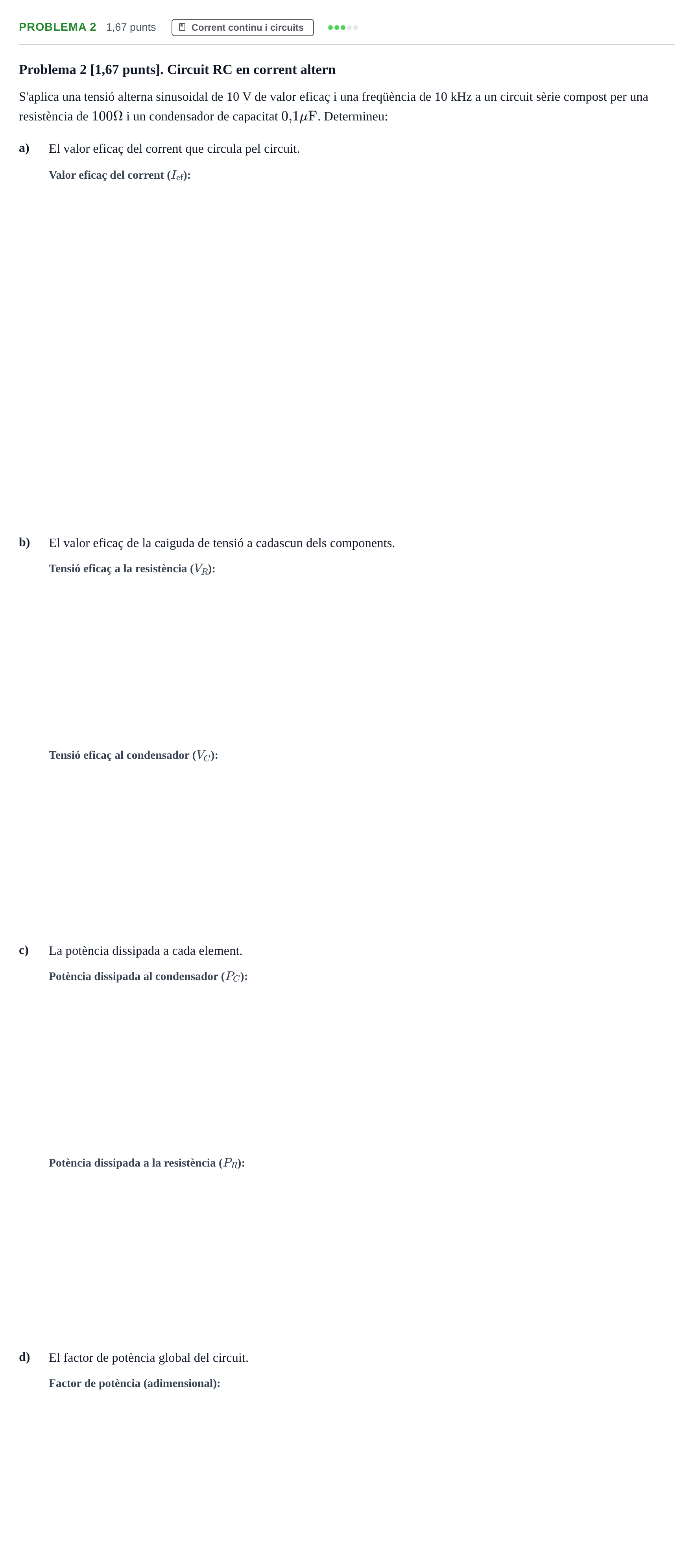 Enunciado: Problema 2 · Física UB Juny 2014