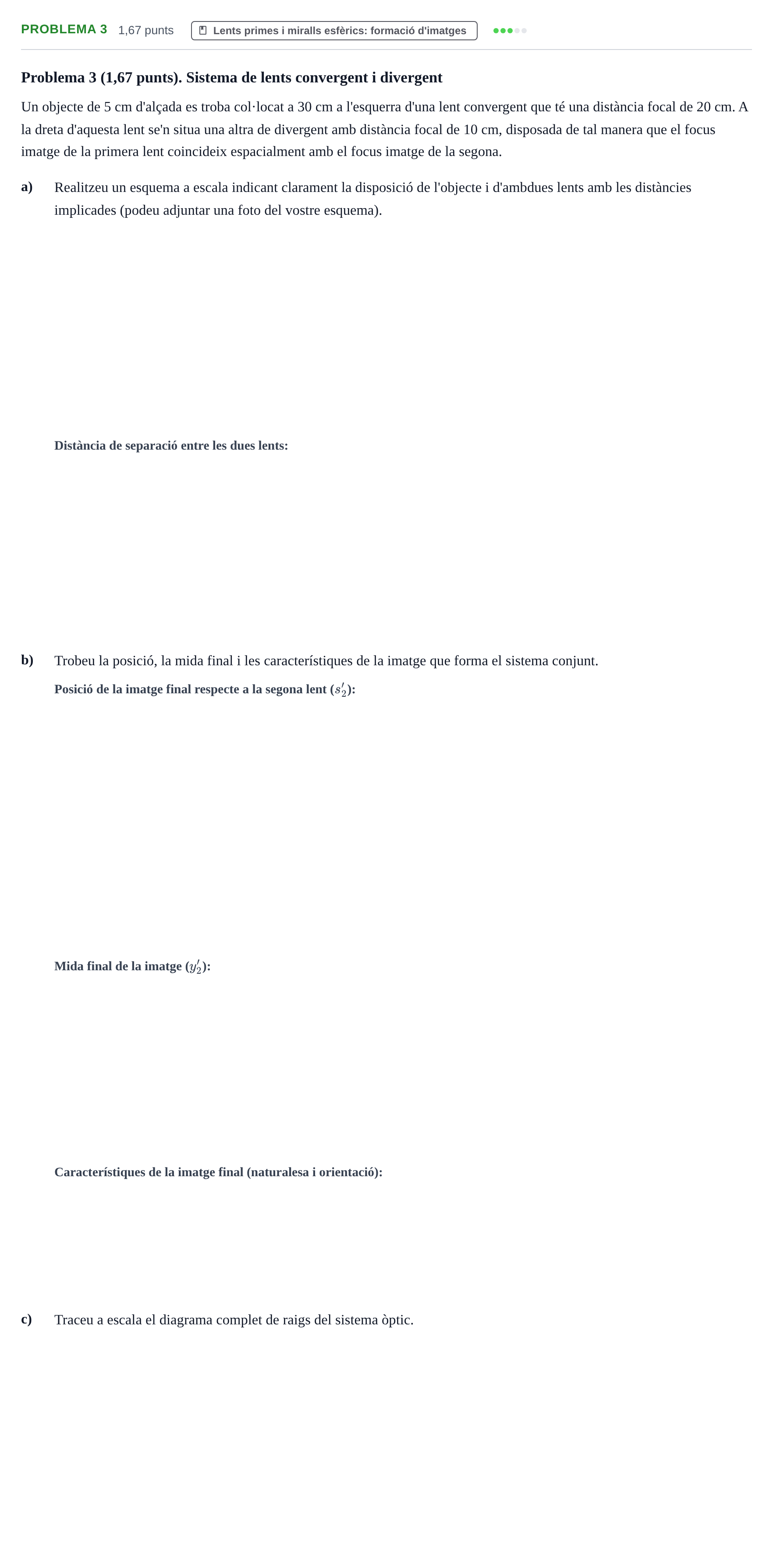 Enunciado: Problema 3 · Física UB Juny 2014
