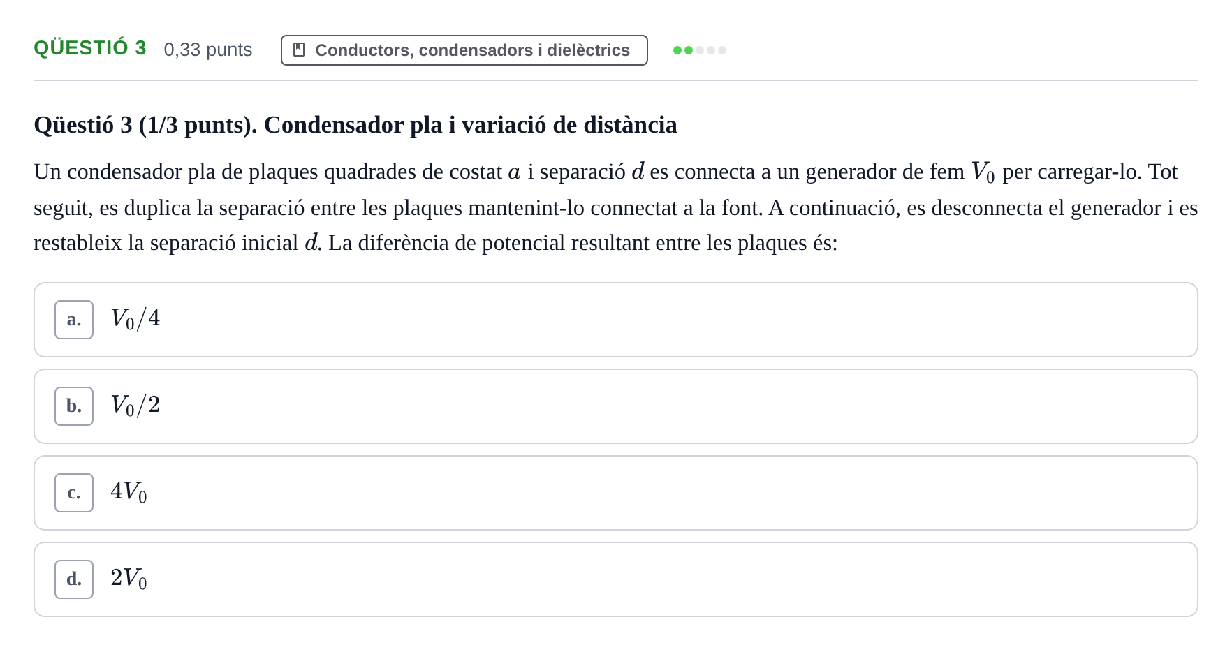 Enunciado: Ejercicio Qüestió 3 · Física UB Juny 2014
