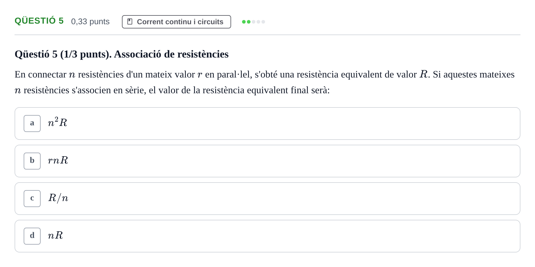 Enunciado: Ejercicio Qüestió 5 · Física UB Juny 2014