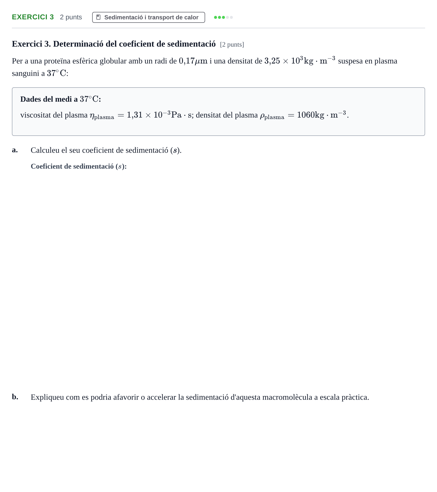 Enunciado: Exercici 3 · Fisicoquímica II UB 2017