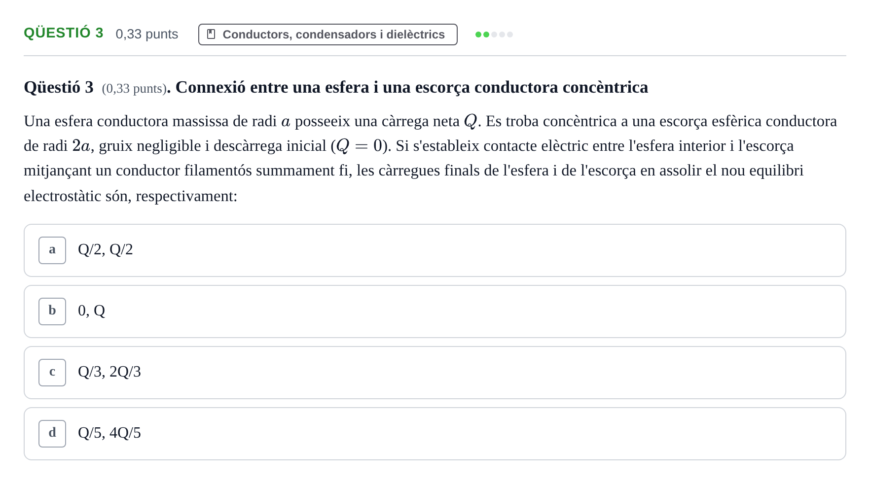 Enunciado: Ejercicio Qüestió 3 · Física UB 2016