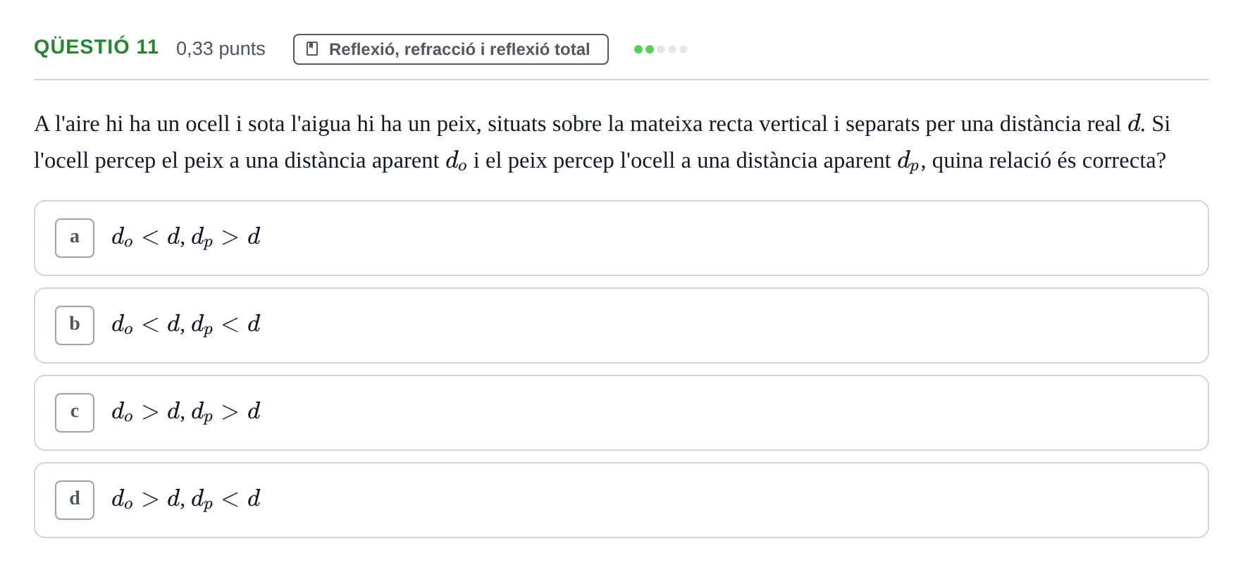 Enunciado: Ejercicio Qüestió 11 · Física UB 2019