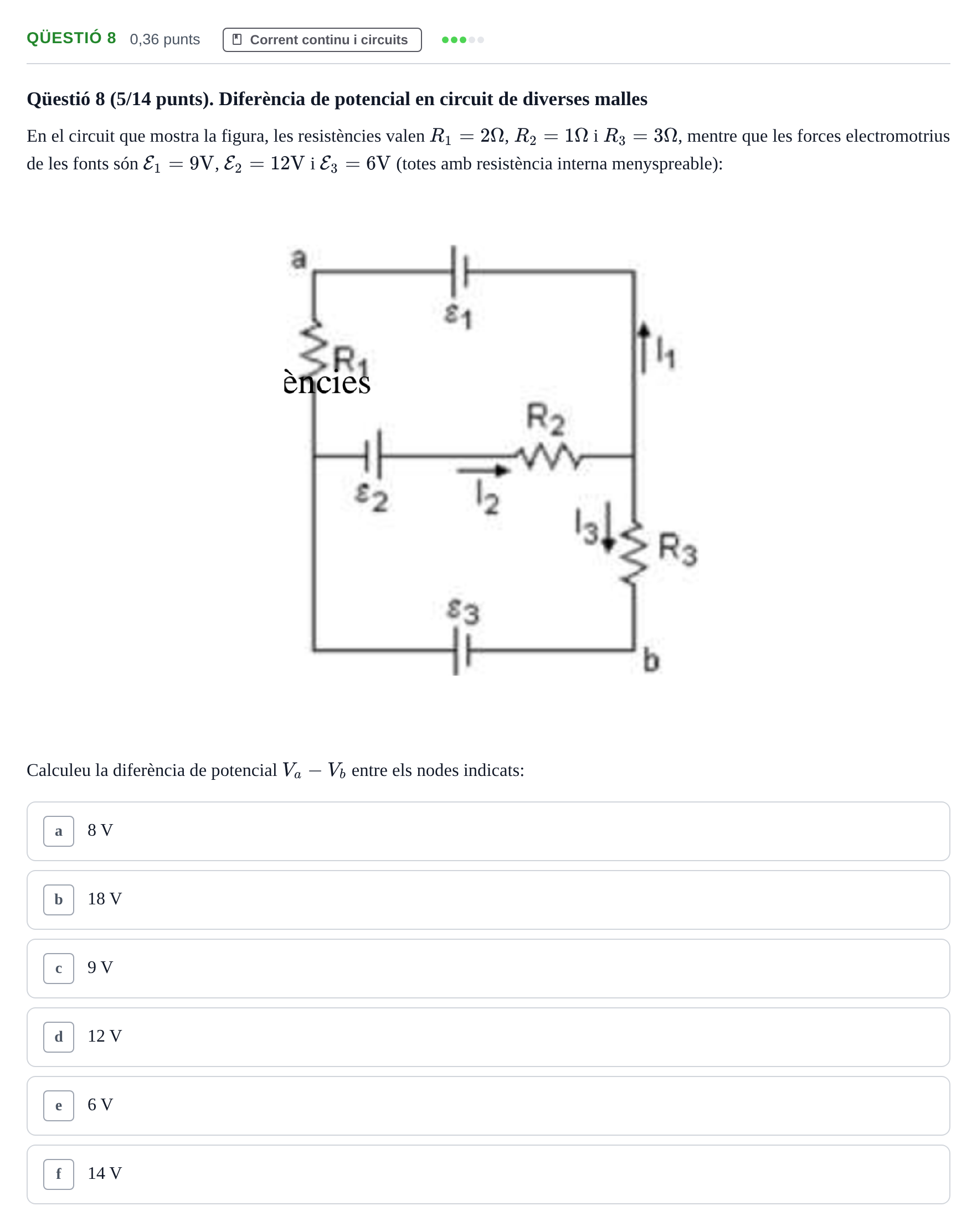 Enunciado: Ejercicio Qüestió 8 · Física UB Juny 2021