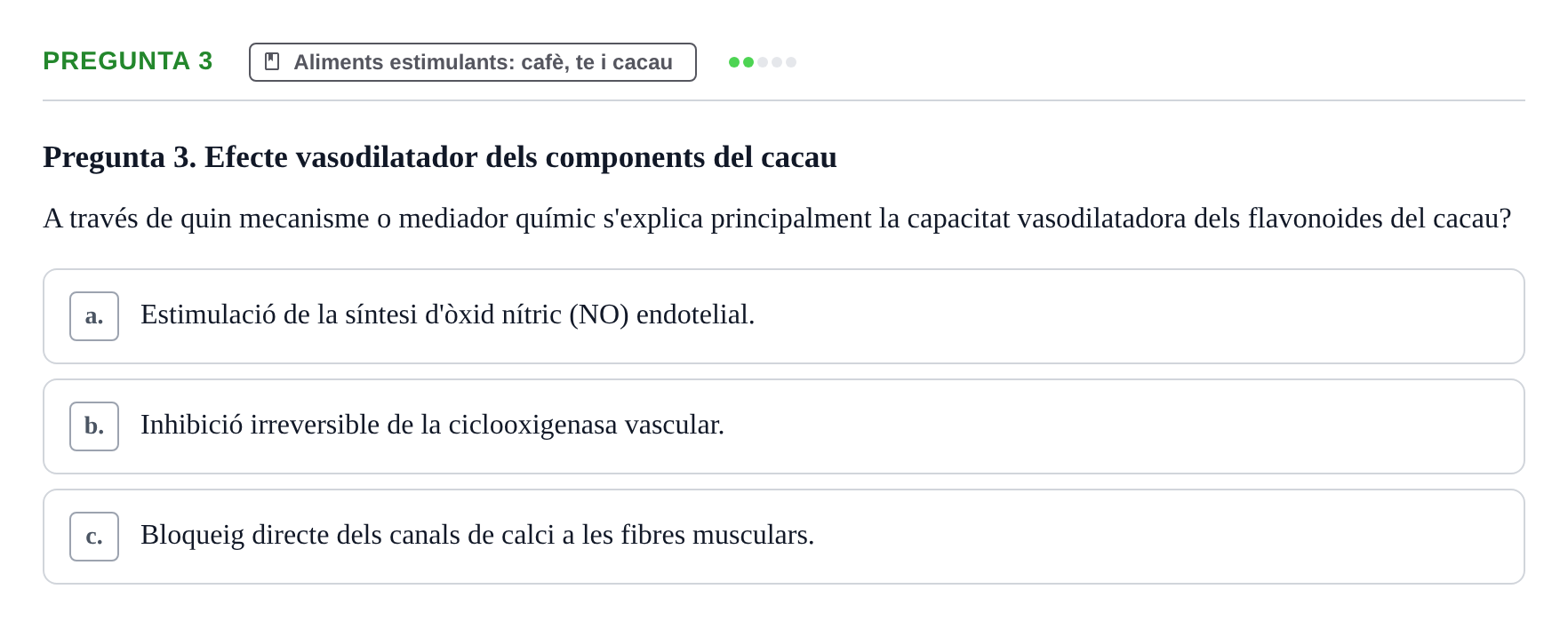 Enunciado: Pregunta 3 · Bromatología Ii UB 2020