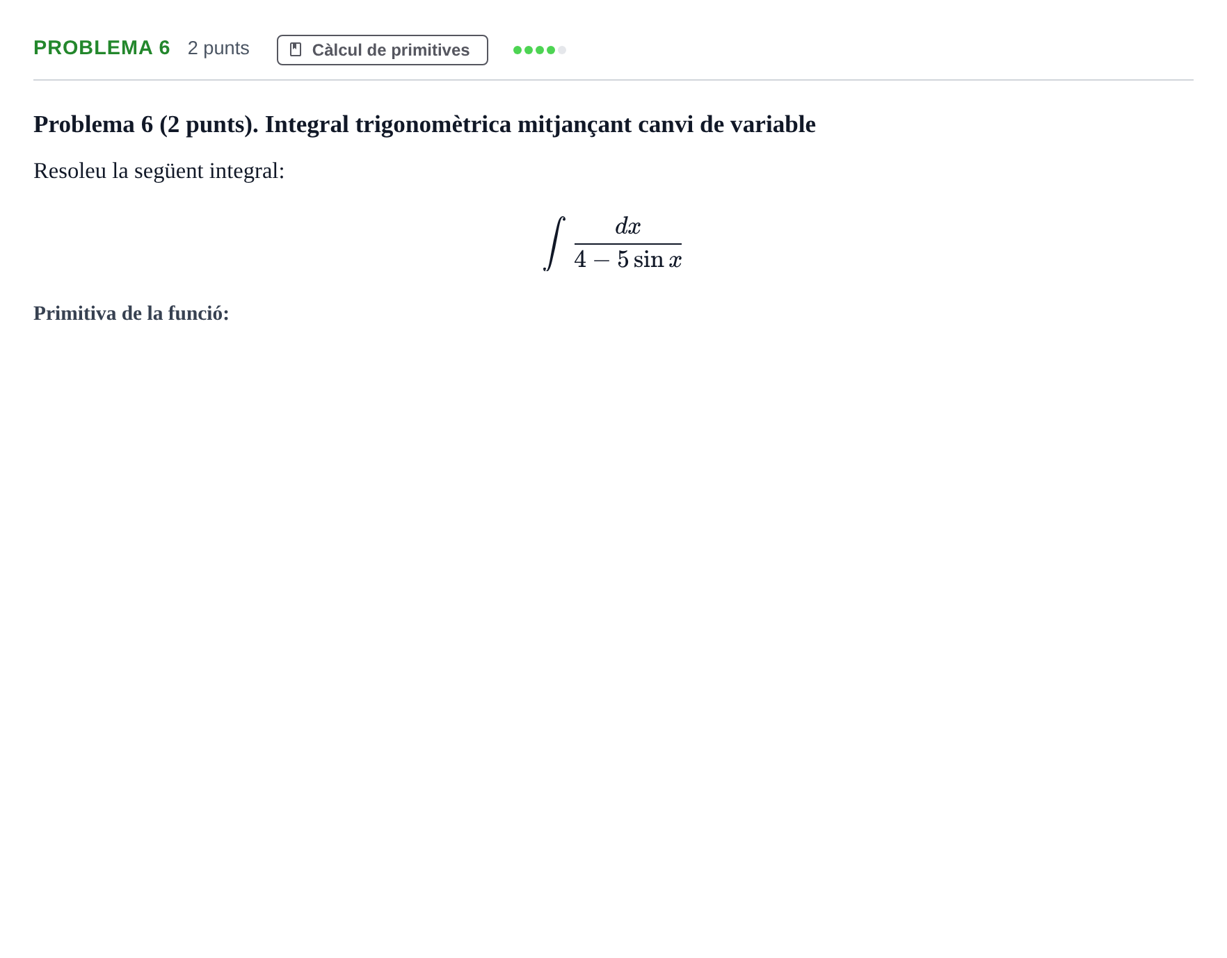 Enunciado: Problema 6 · Càlcul UB 2013