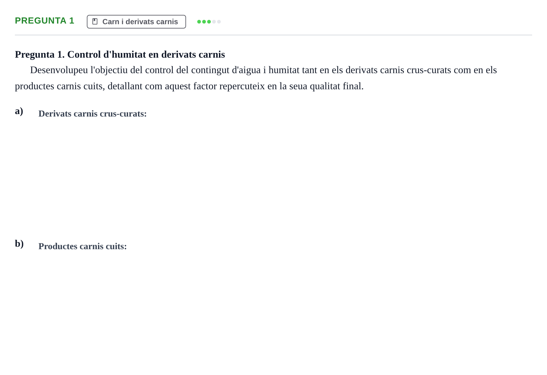 Enunciado: Pregunta 1 · Bromatología Ii UB 2023