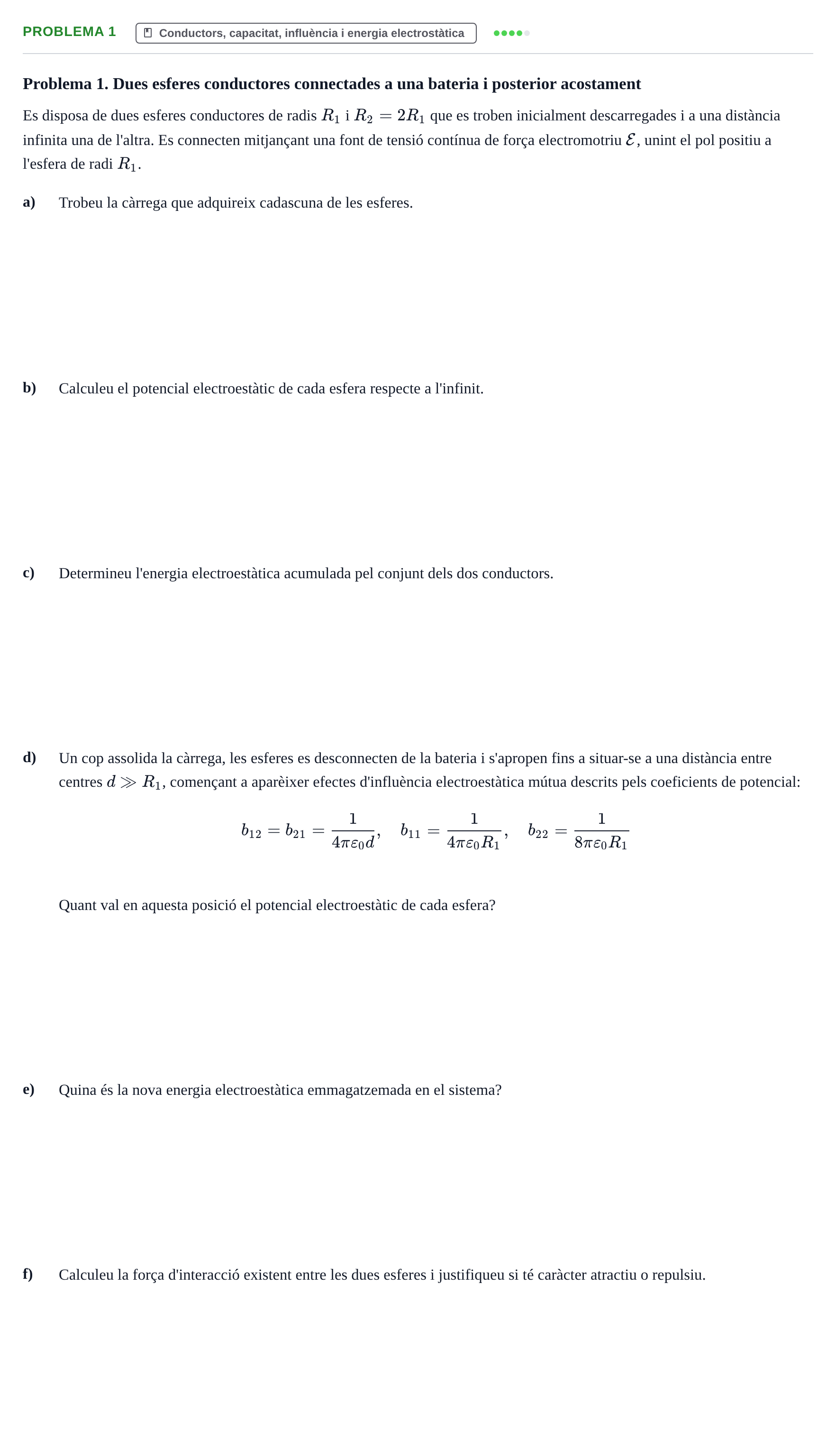 Enunciado: Problema 1 · Electromagnetismo UB Juny 2017