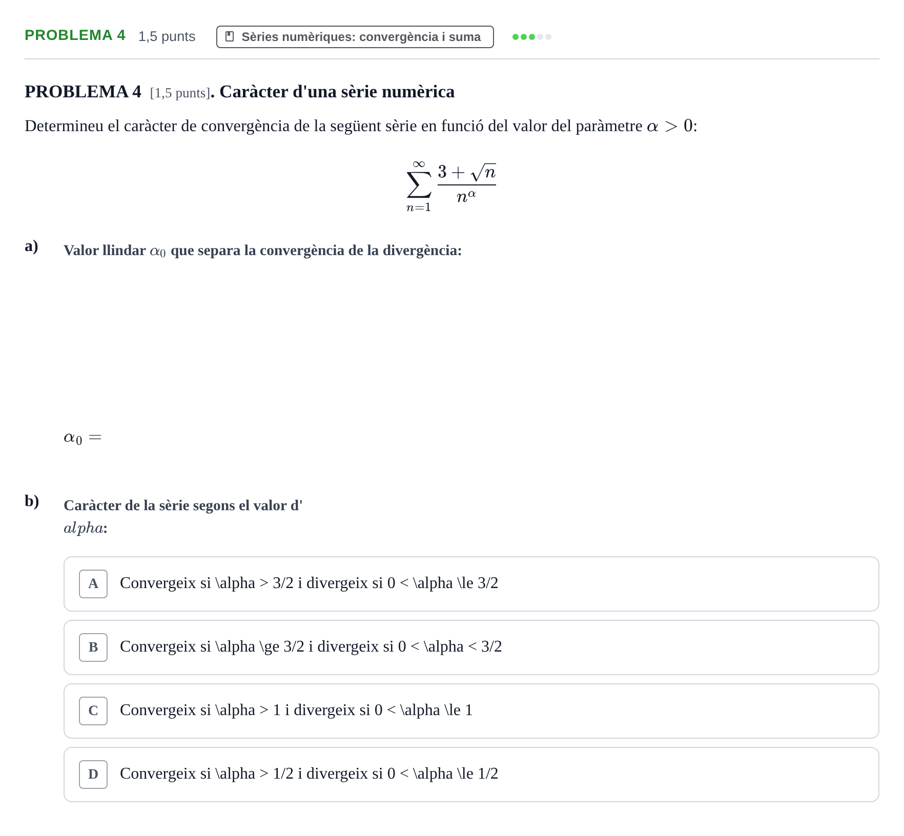 Enunciado: PROBLEMA 4 · Càlcul UB 2017