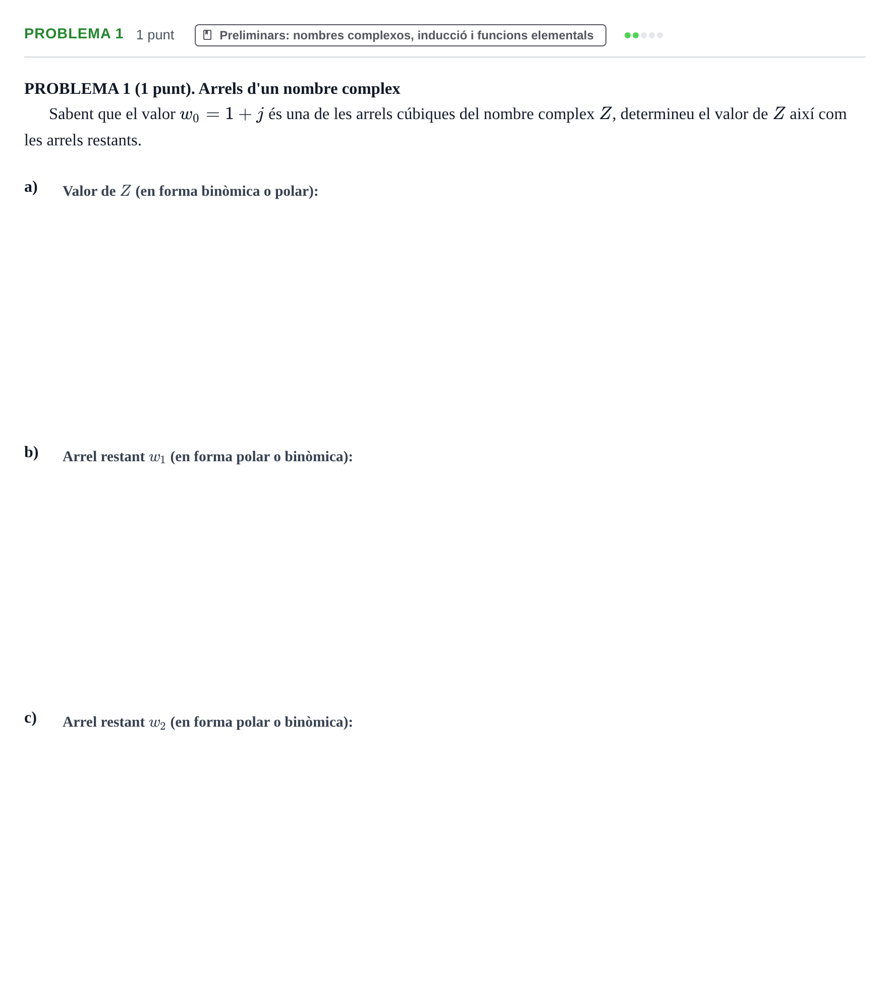 Enunciado: Problema 1 · Càlcul UB 2013