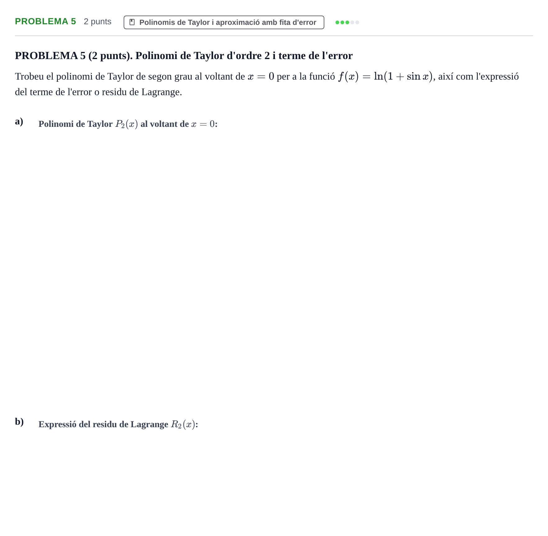 Enunciado: Problema 5 · Càlcul UB 2013