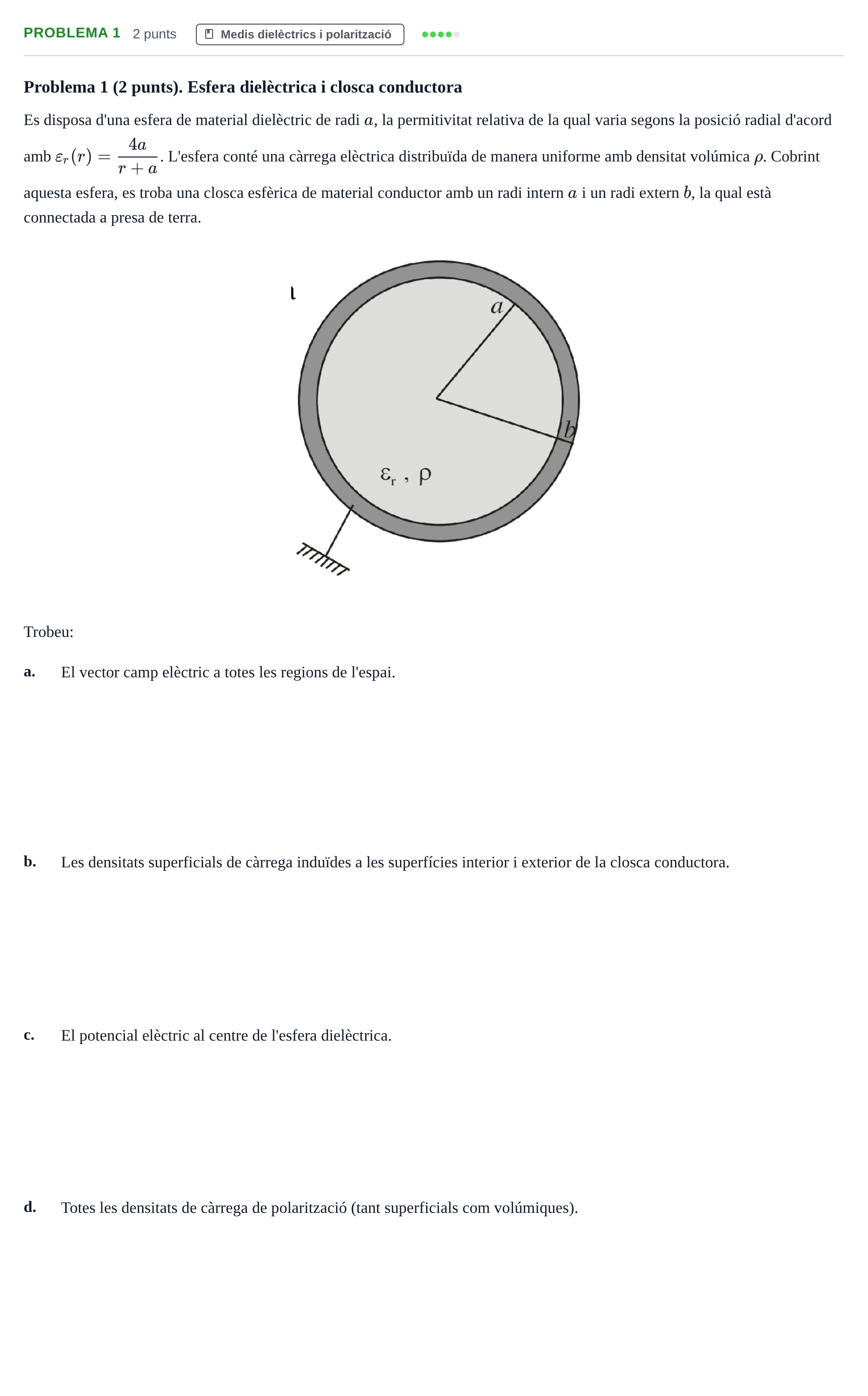 Enunciado: Problema 1 · Electromagnetismo UB 2015