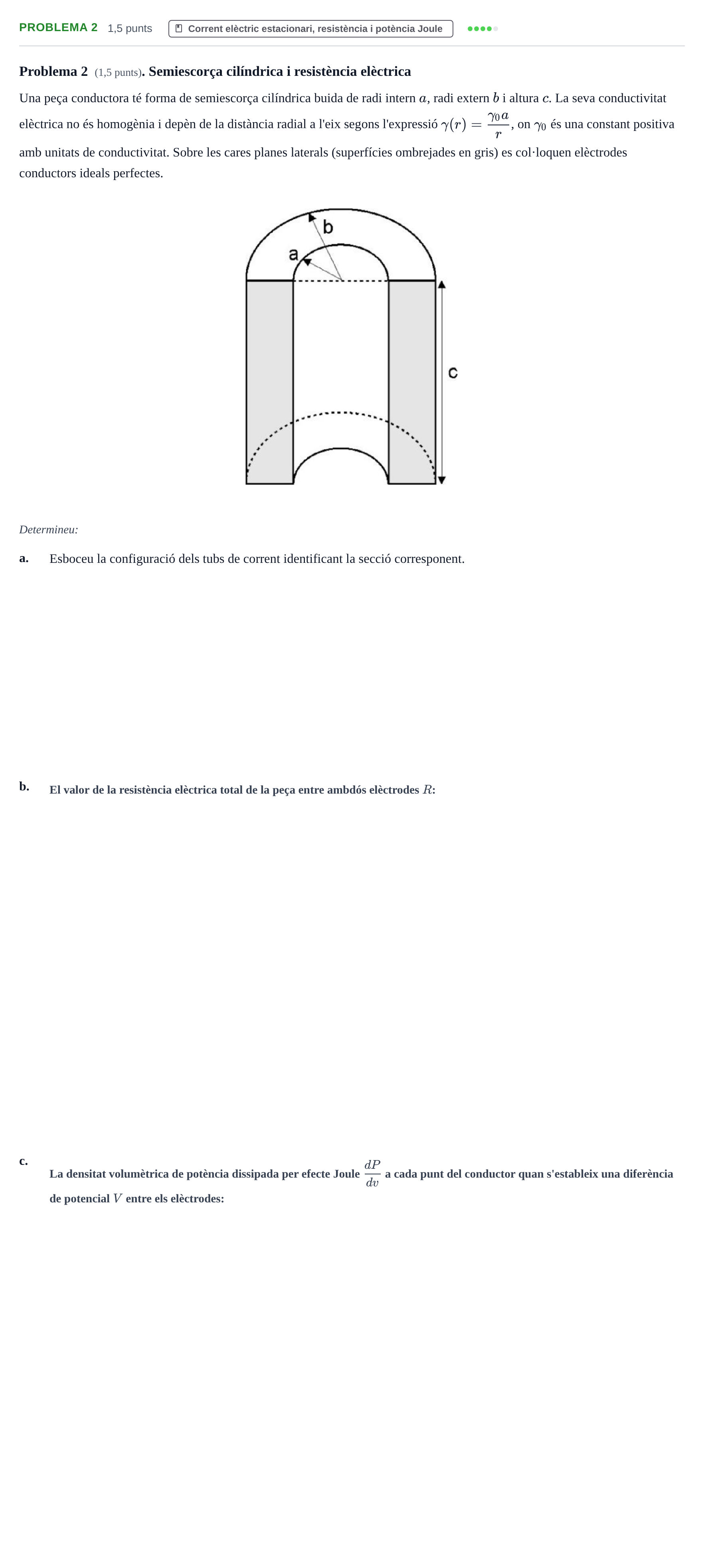 Enunciado: Problema 2 · Electromagnetismo UB 2015