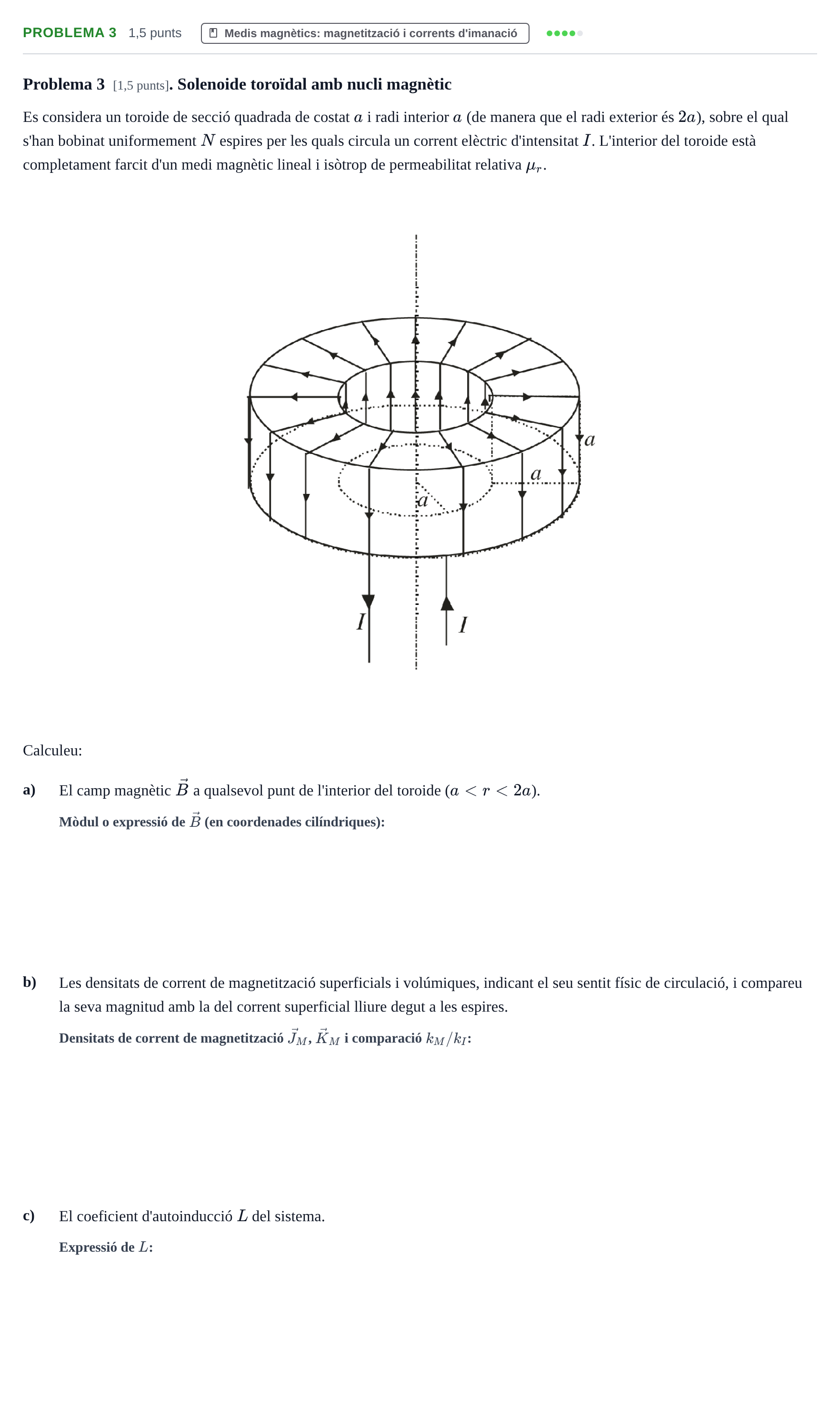 Enunciado: Problema 3 · Electromagnetismo UB 2015